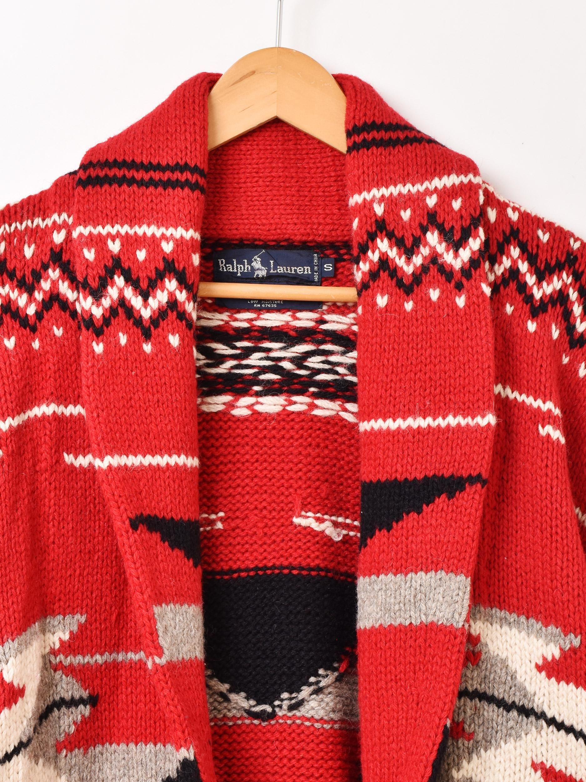 Ralph Lauren ショールカーディガン | ネイティブ柄 - 古着屋 Ralph Lauren ショールカーディガン | ネイティブ柄 - 古着屋