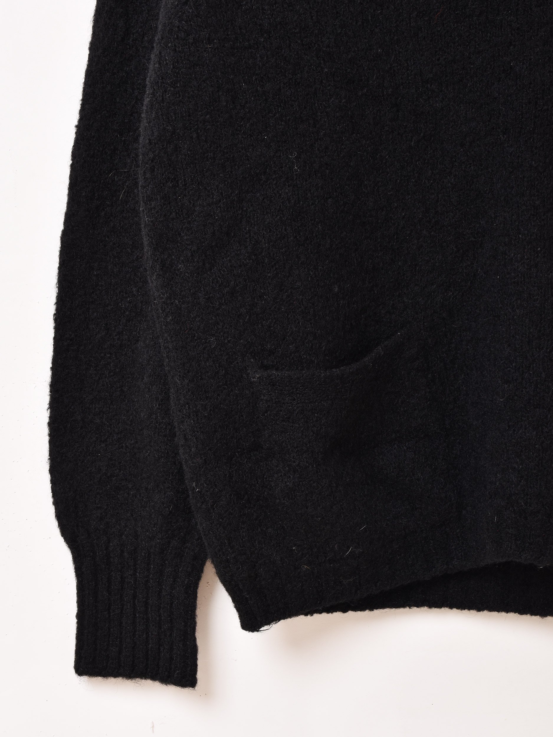 60'sTHANE  PARSOW'S Black Mohair Sweaterͥ