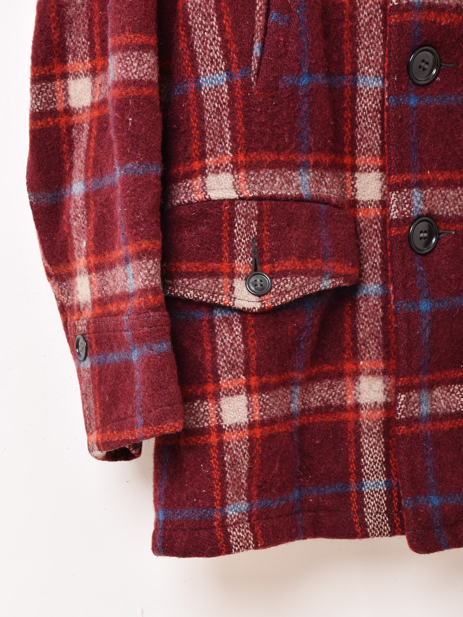 40'sCheck Wool Coatͥ