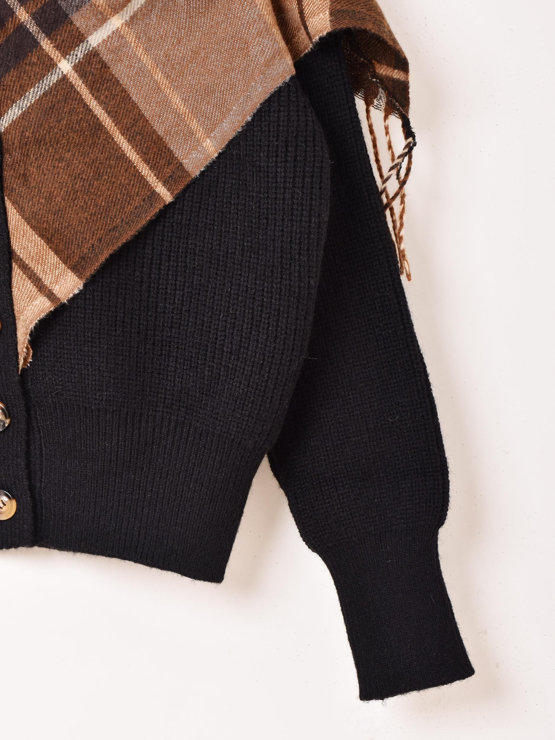 Meridian | チェック柄 カーディガン - 古着屋グレープフルーツ ムーン