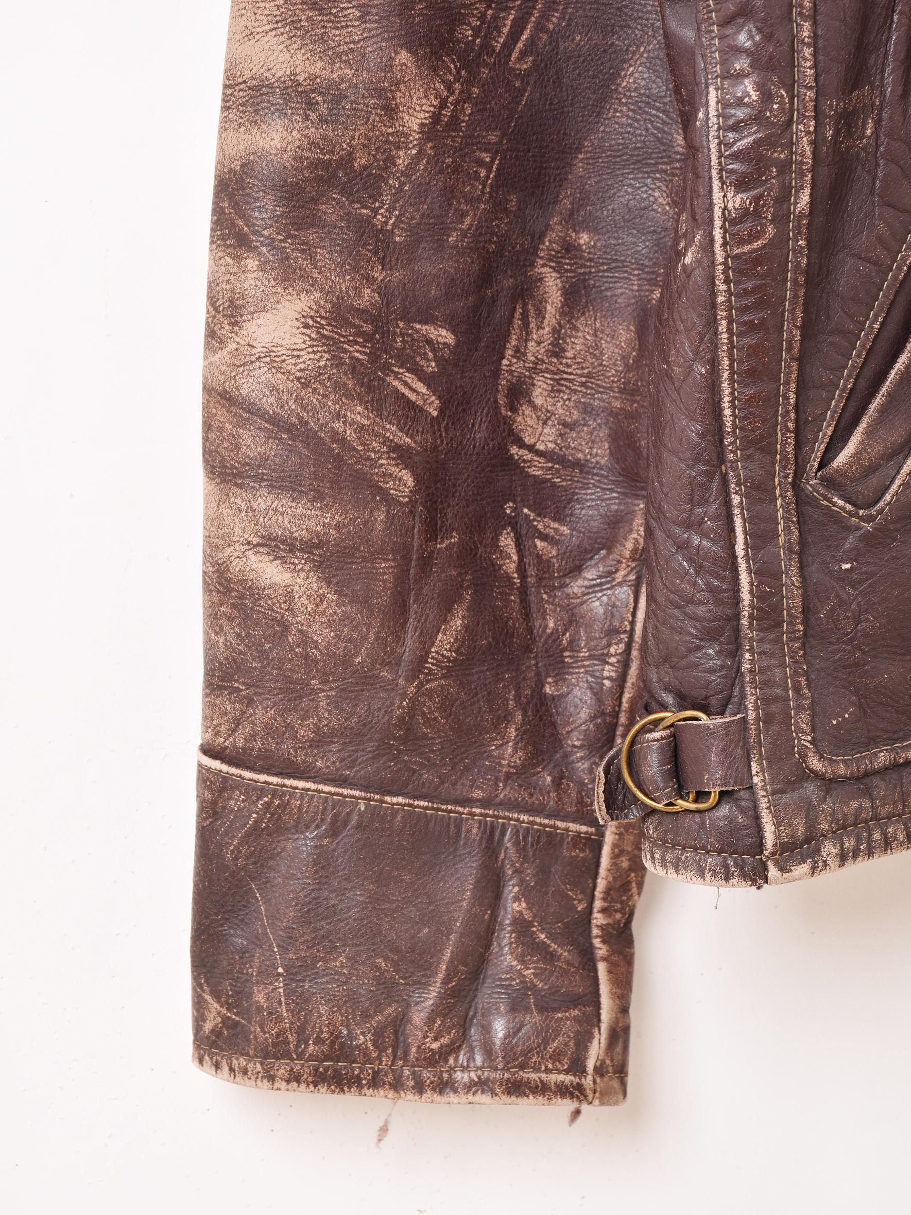 【50-60s HERCULES】レザーブルゾン　ヌバック　本革　短丈　古着 50's HERCULES D-pocket leather jacket : BUTTON UP clothing