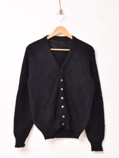 60's Black Mohair Cardigan Υͥå 岰졼ץե롼 ࡼ