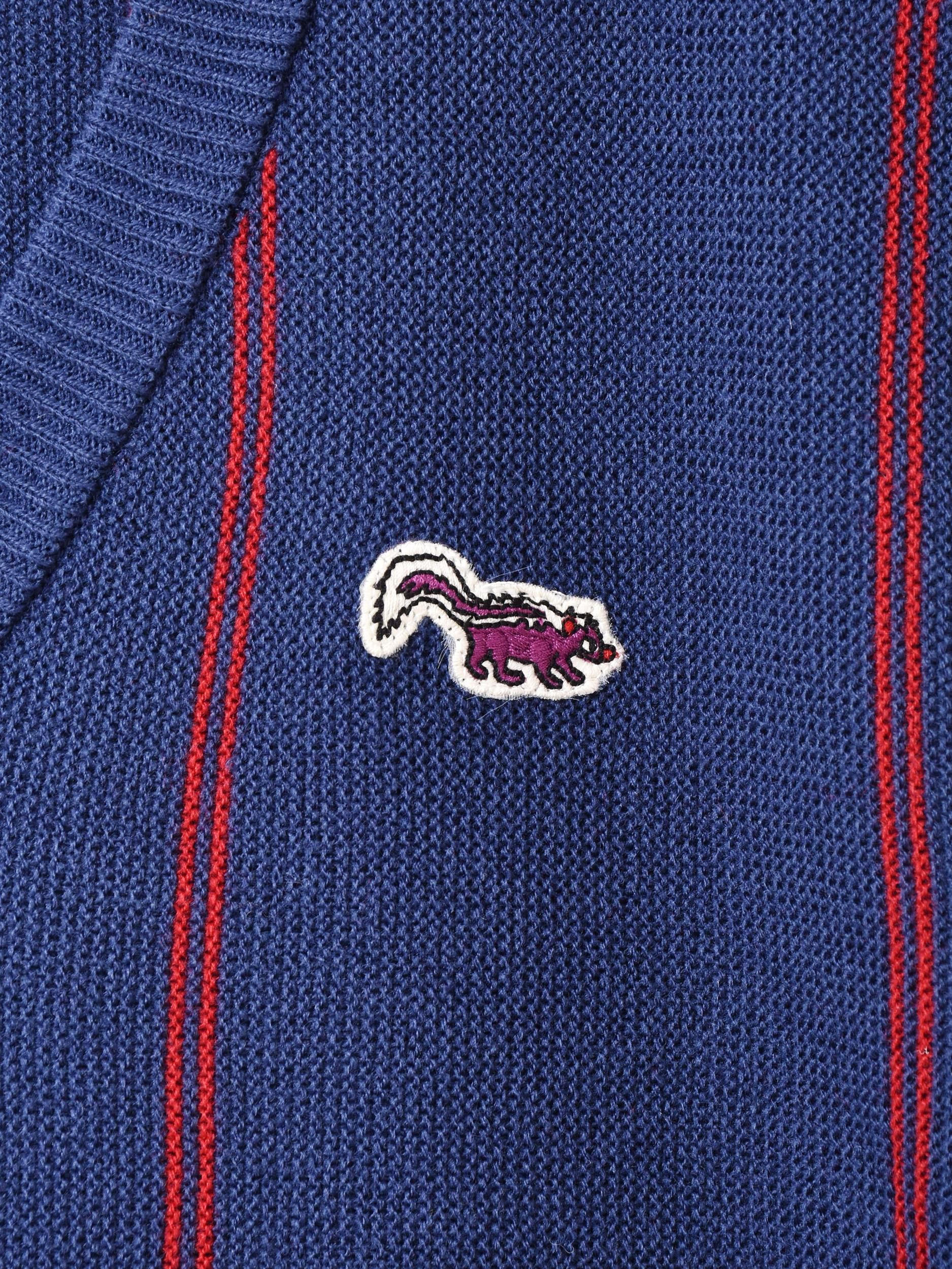 スカンクストライプニットベスト | Backers - 古着屋