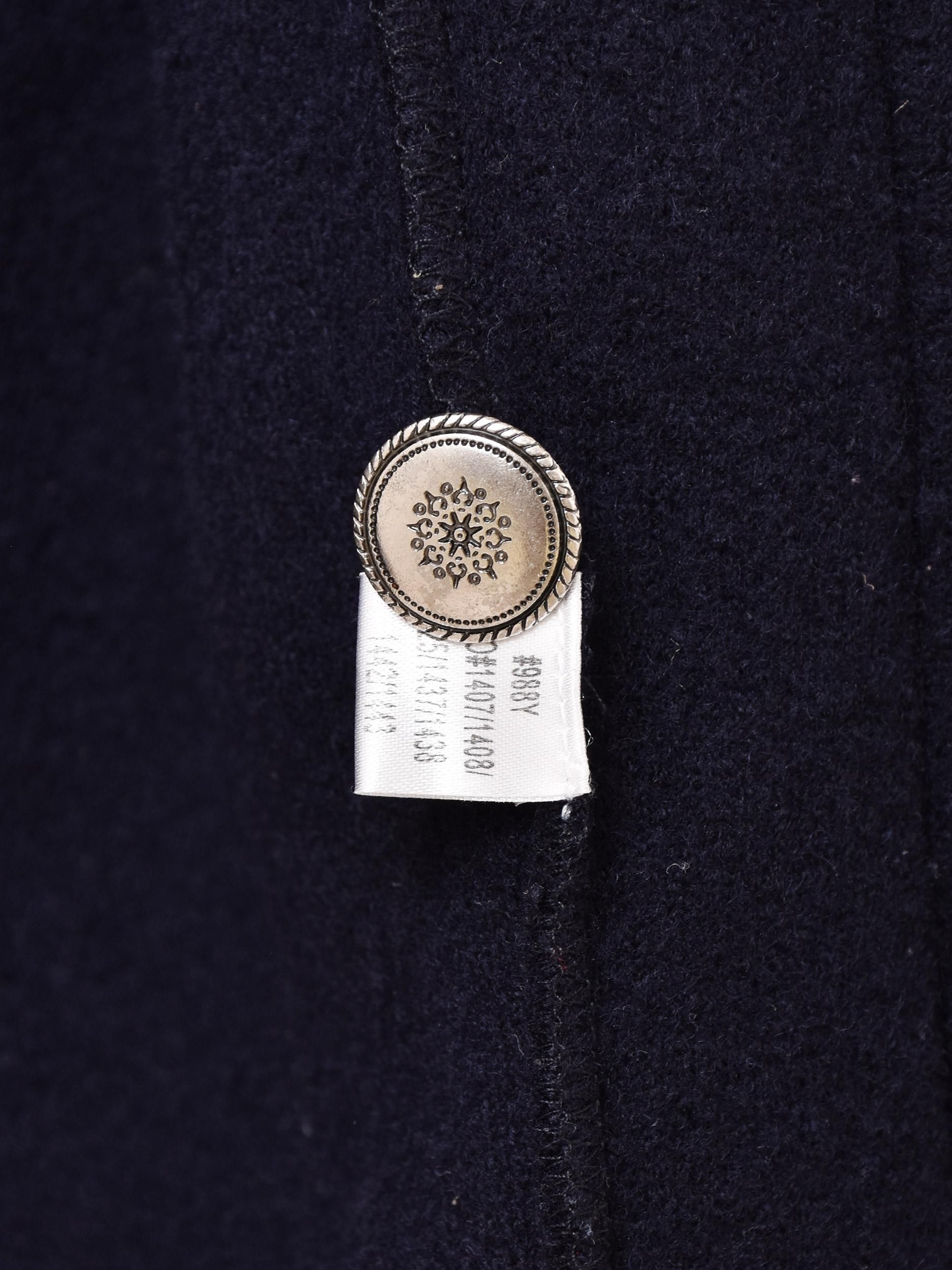 花刺繍 ウッドボタン チロルカーディガン - 古着屋