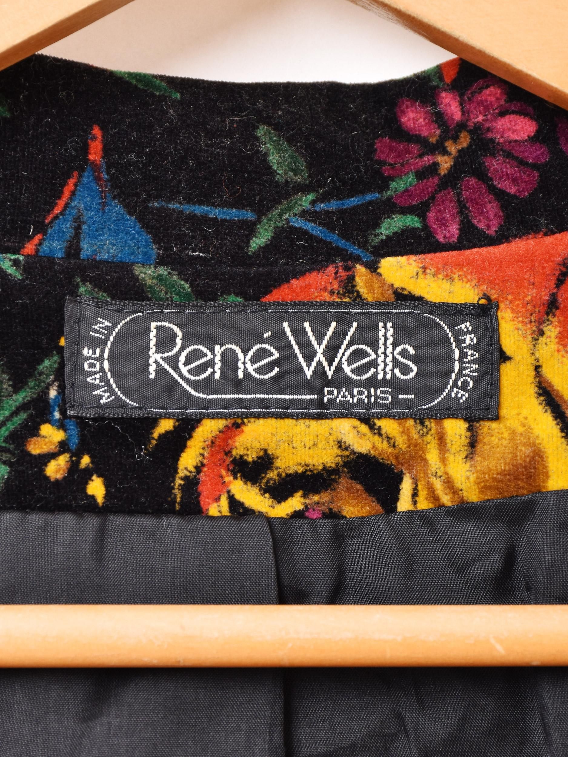 フランス製花柄ジャケット | エレガントデザイン - 古着屋