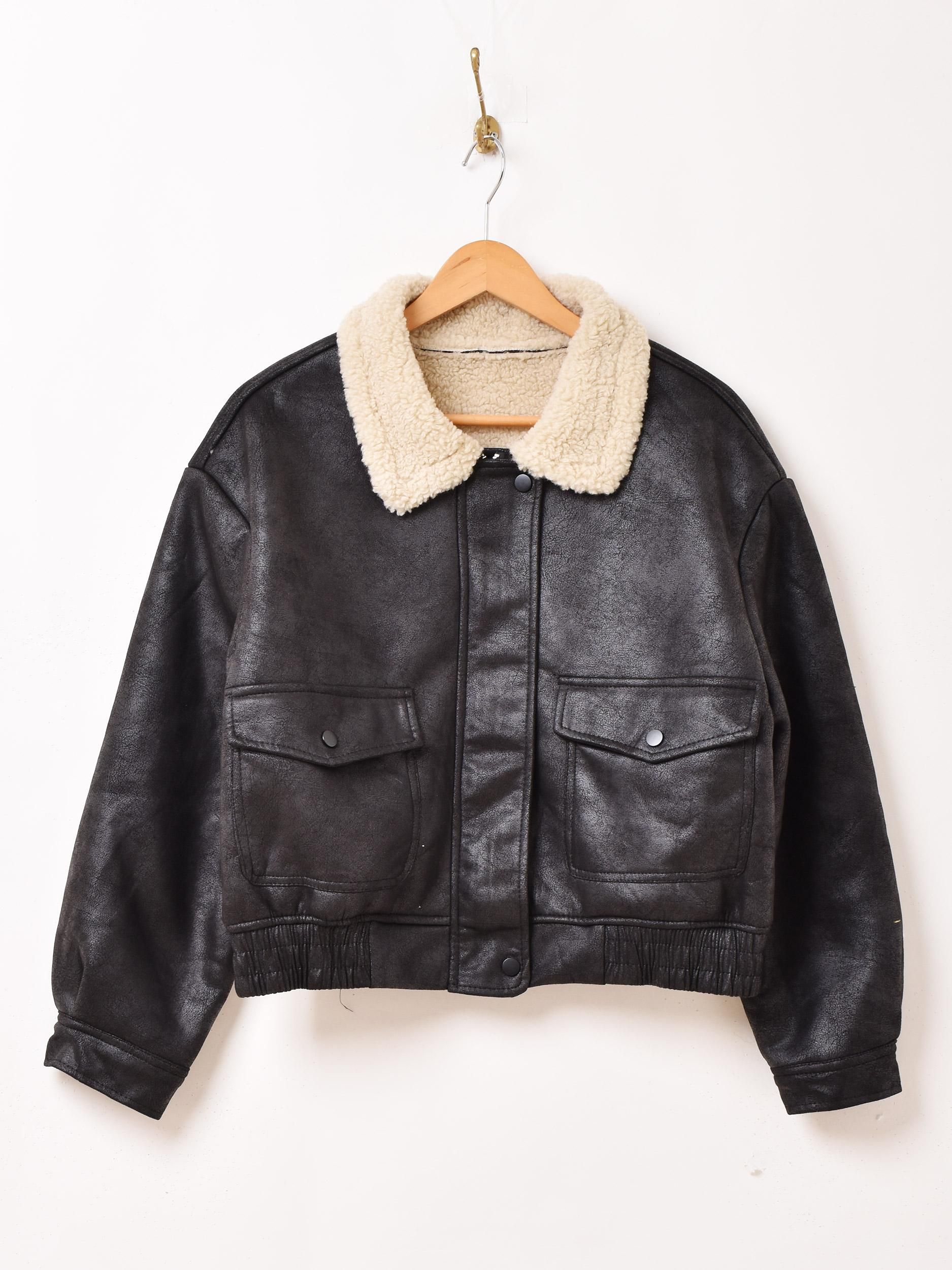 フェイクムートン ボア ブルゾン | Meridian - 古着屋グレープフルーツ