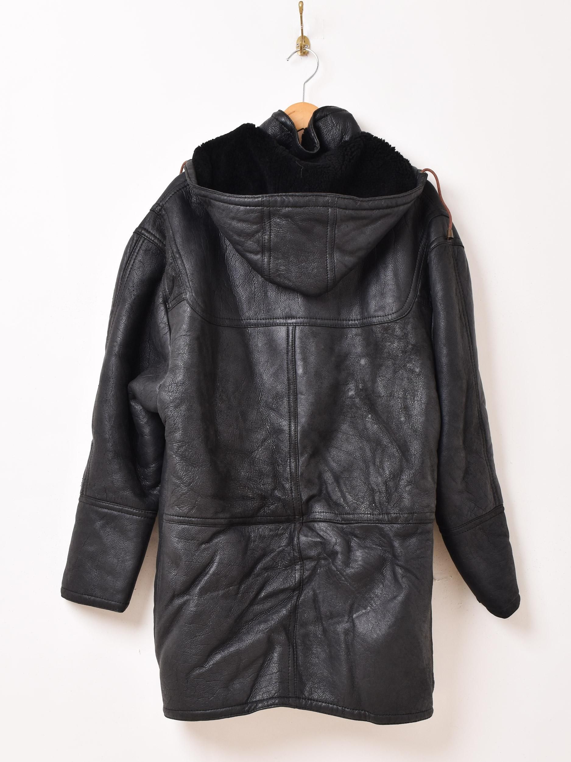 ブラックムートンコート | Shearing - 古着屋グレープフルーツ ムーン