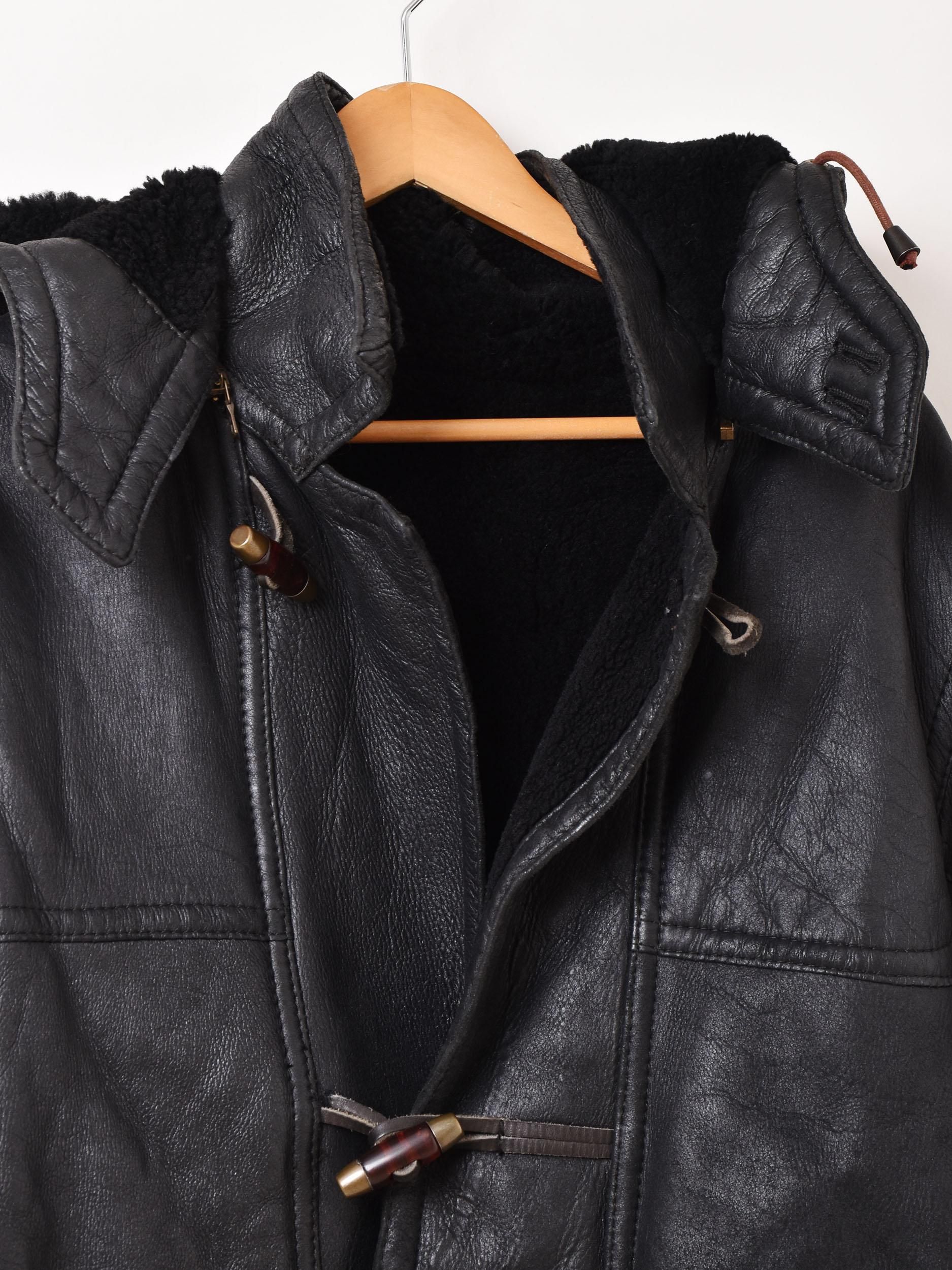 ブラックムートンコート | Shearing - 古着屋グレープフルーツ ムーン