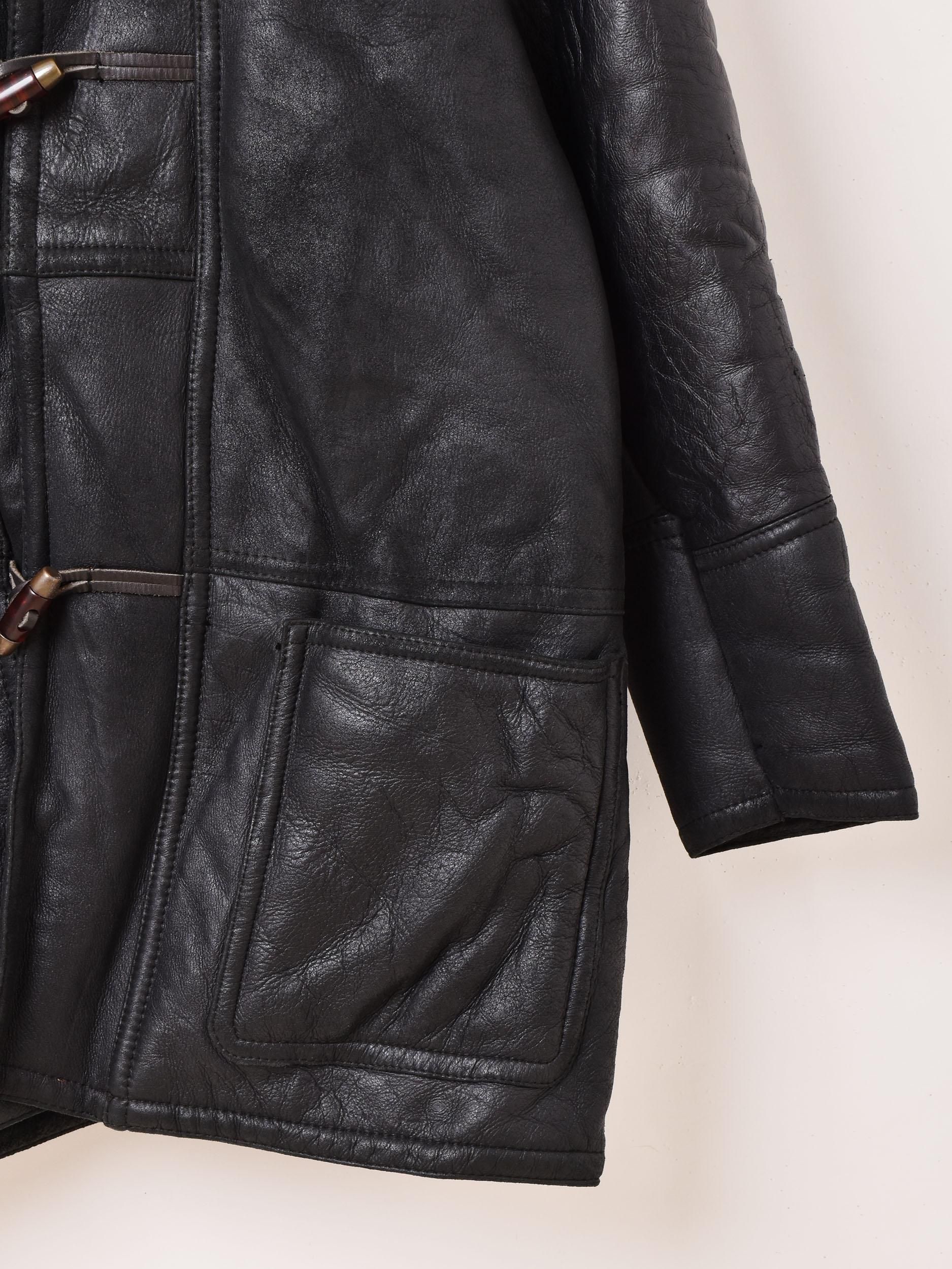 ブラックムートンコート | Shearing - 古着屋グレープフルーツ ムーン