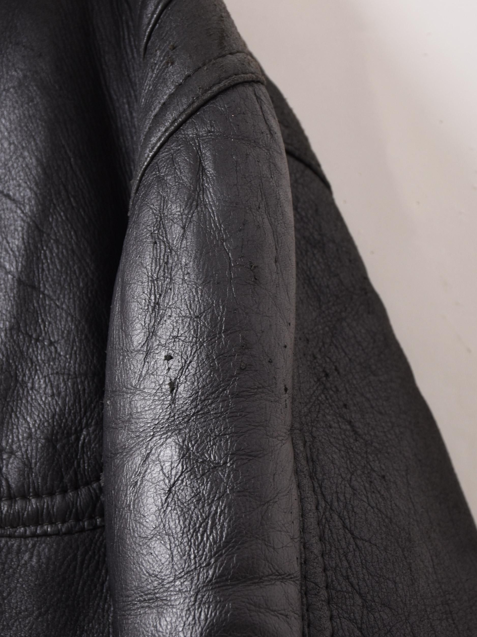 ブラックムートンコート | Shearing - 古着屋グレープフルーツ ムーン