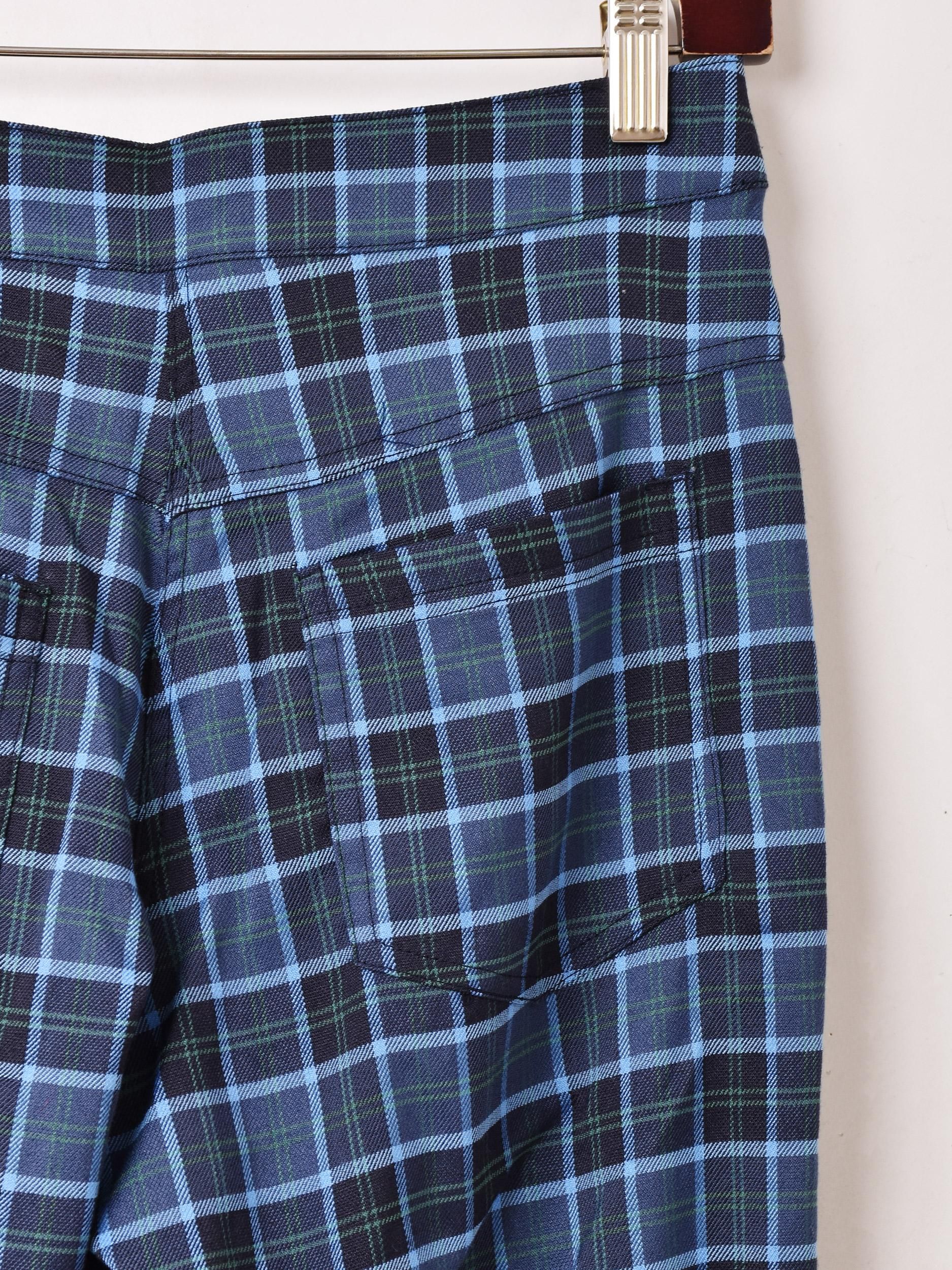 Meridian リボン付き | チェック フレアパンツ - 古着屋