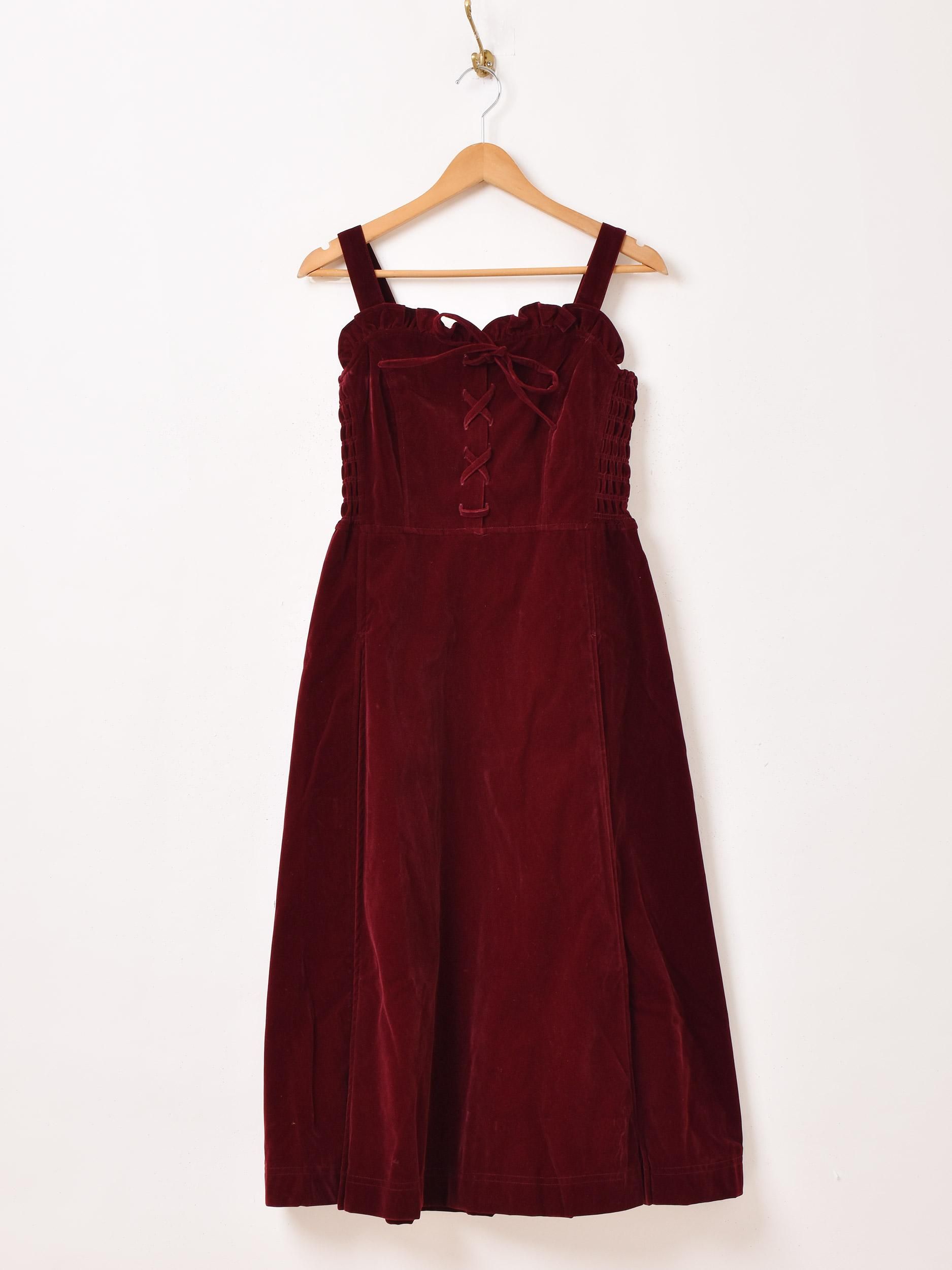 Meridian|レースアップキャミワンピ - 古着屋グレープフルーツ ムーン