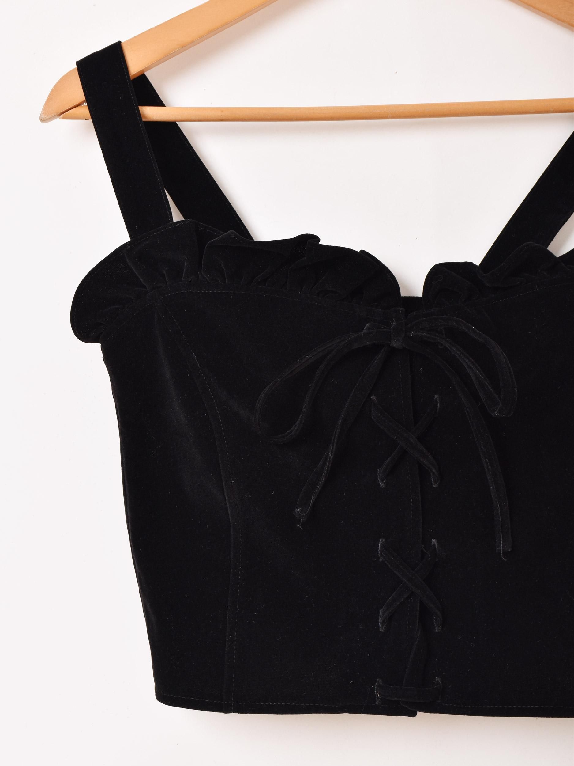 ビスチェ | Meridian | 上品レースアップ - 古着屋