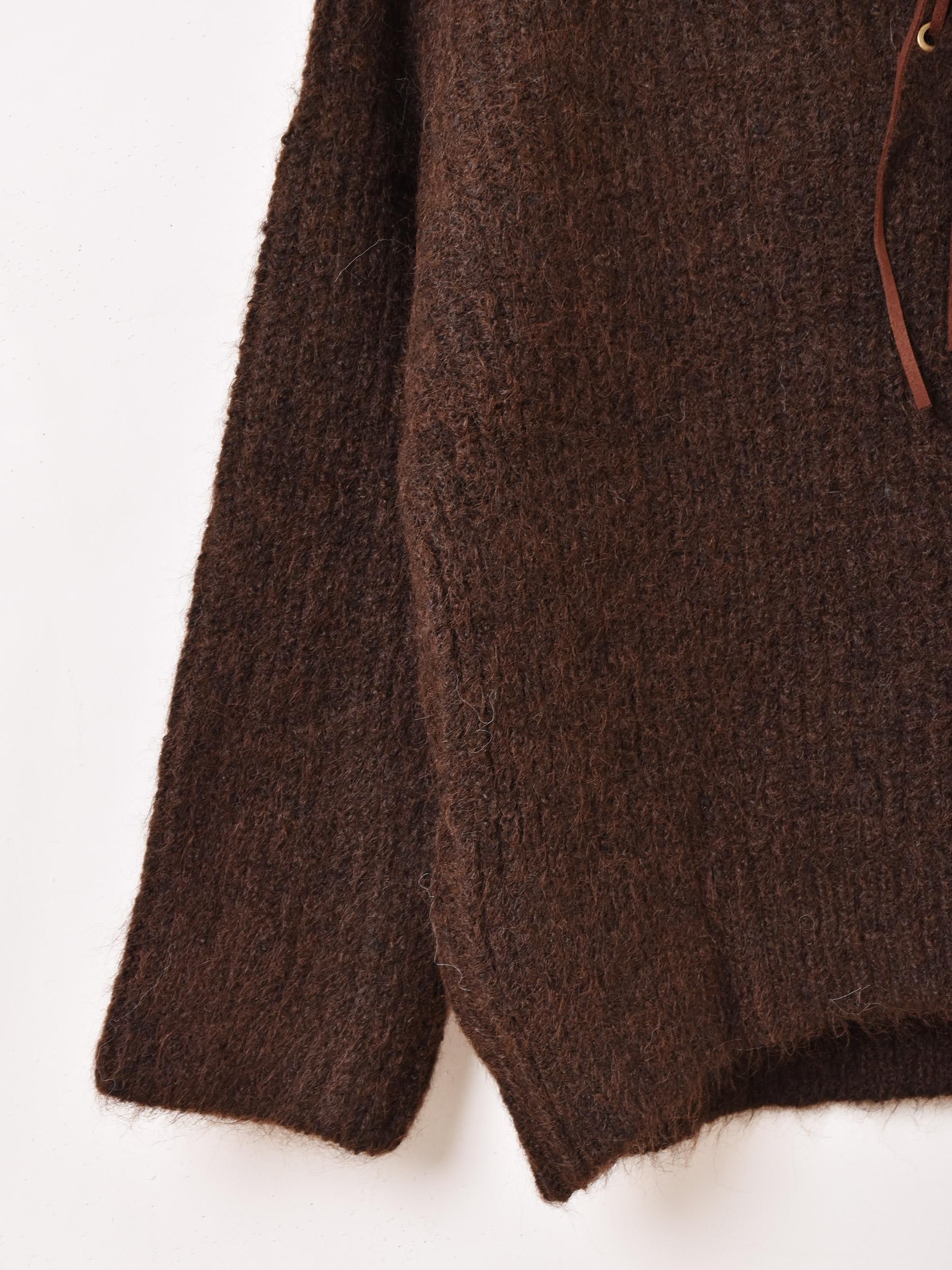 Elcamino 襟付きセーター | ブラウン - 古着屋グレープフルーツ ムーン