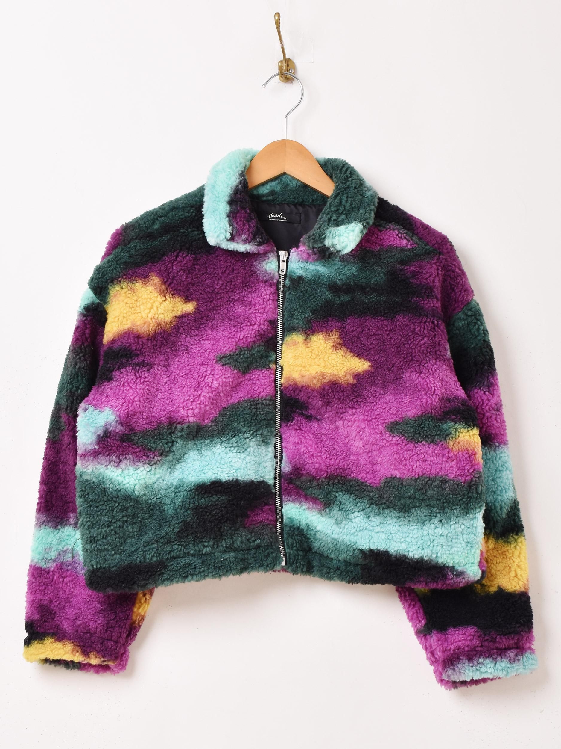 Meridian ブルゾン | カラフル ボア総柄 - 古着屋グレープフルーツ