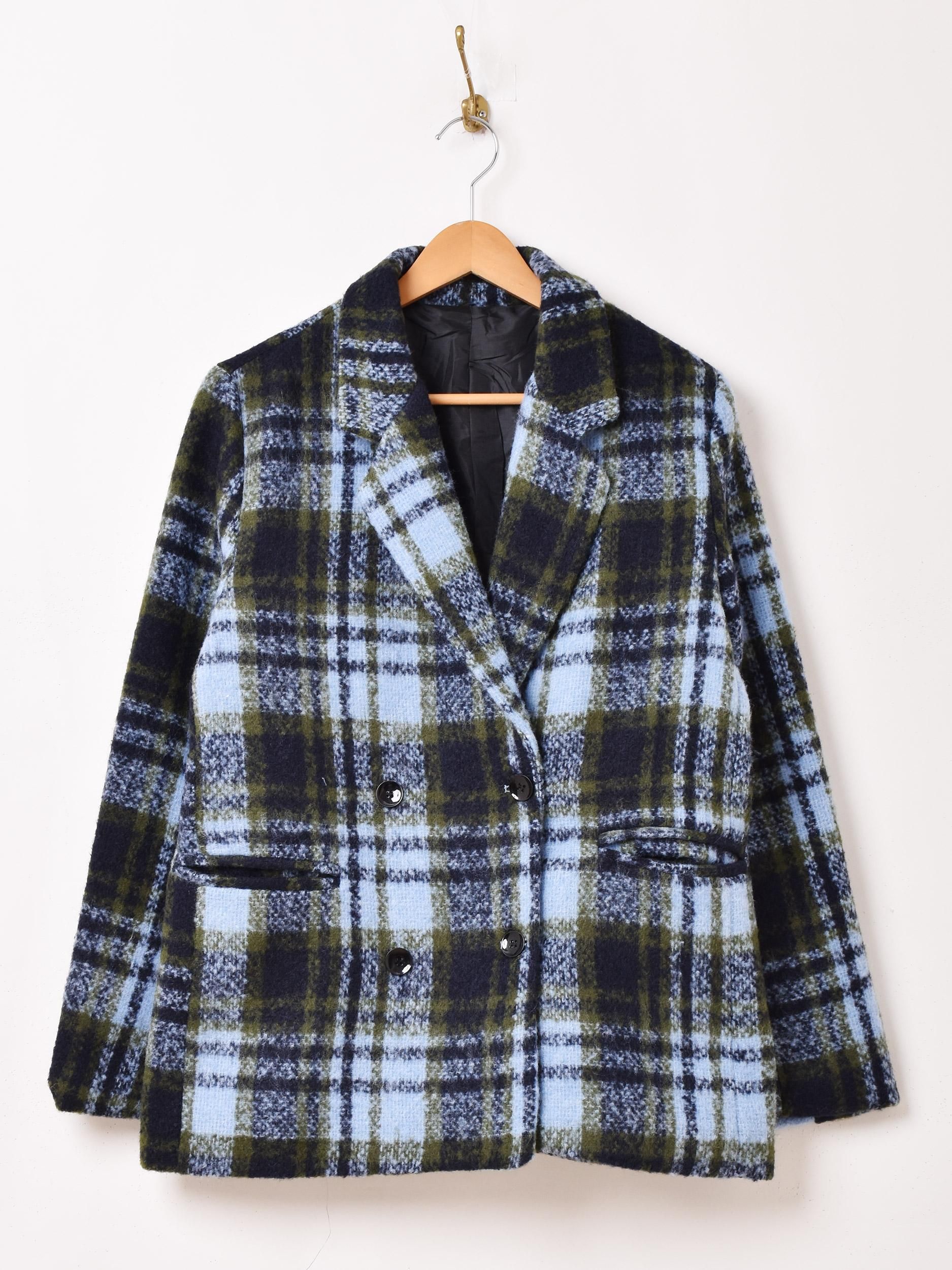 Meridian チェック柄 ショートコート | ベージュ - 古着屋