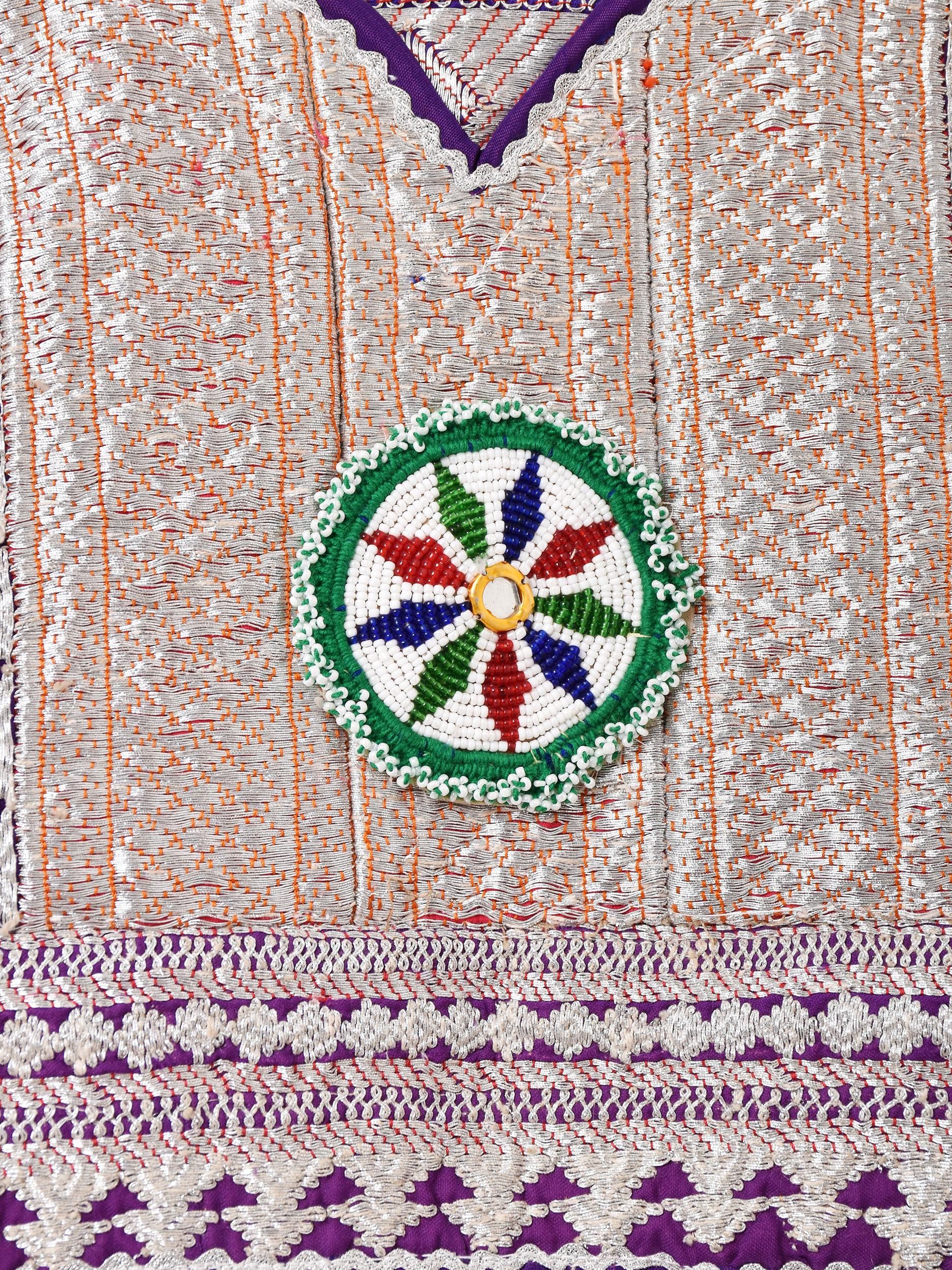 パシュトゥーン族 刺繍 ワンピース | 民族衣装 - 古着屋