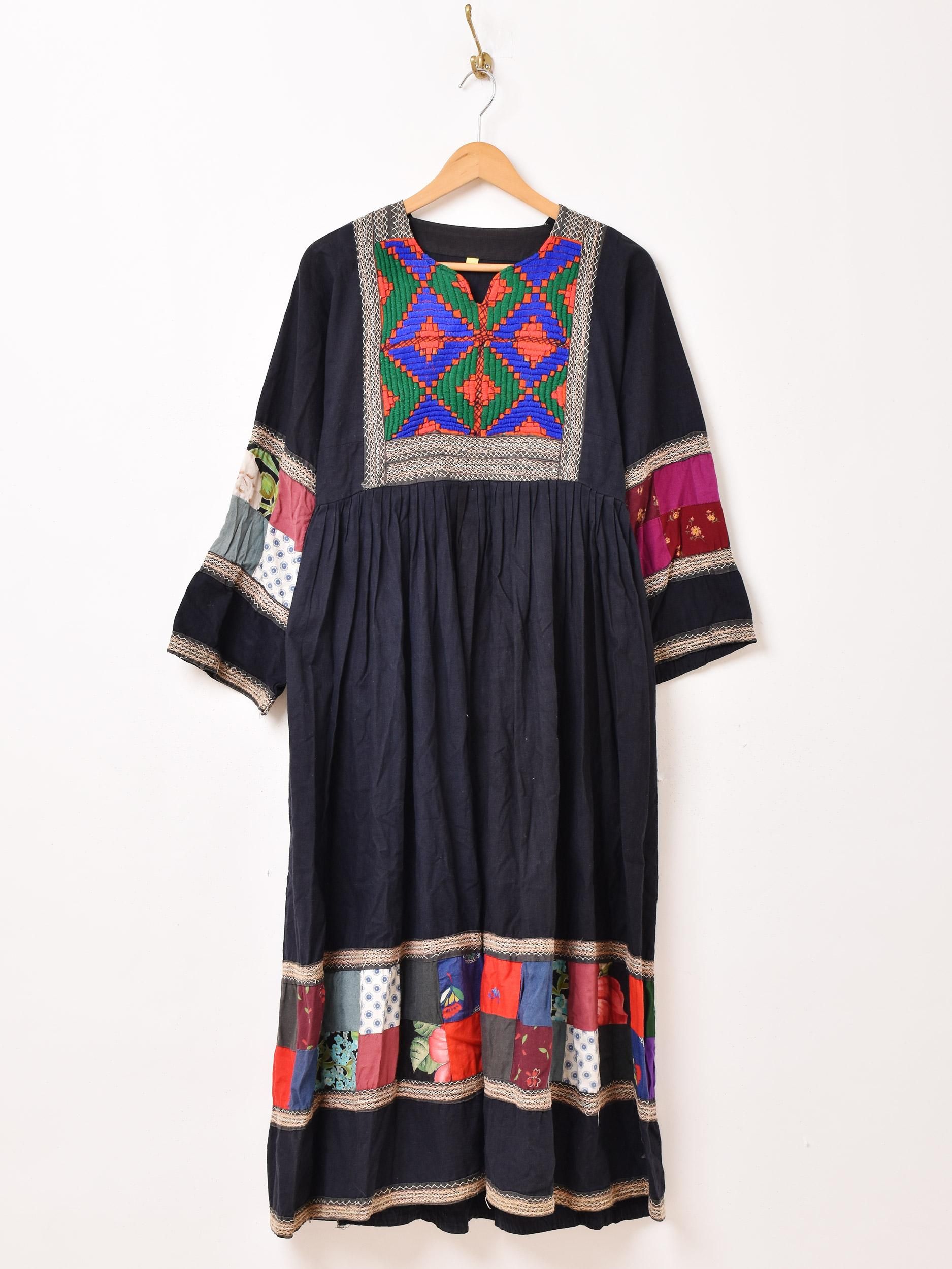 アフガニスタン刺繍ワンピース | 長袖 - 古着屋グレープフルーツ