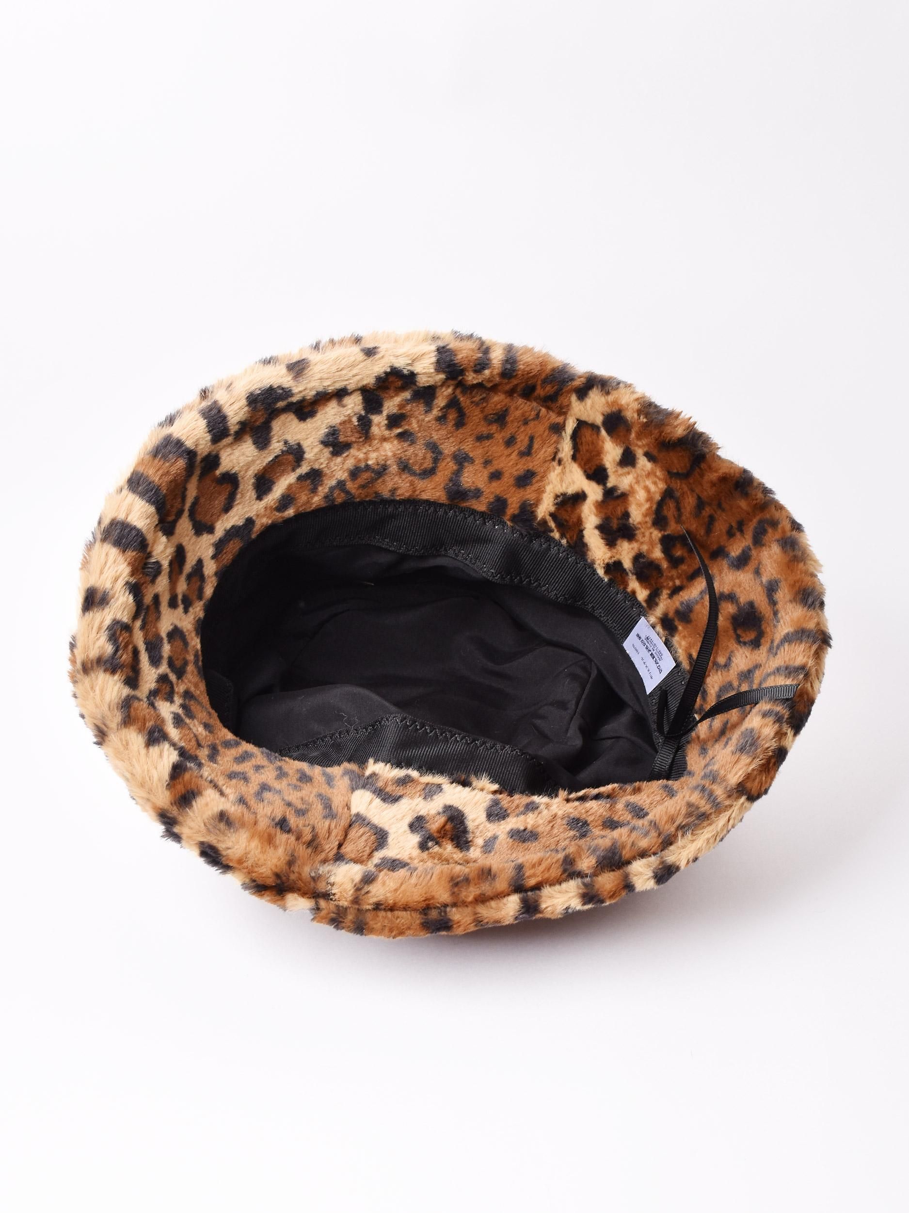 Needles レオパード　ファーハット　バケットハット　Lサイズ 希少】Needlles レオパードファーハットバ ケットハット Mサイズ