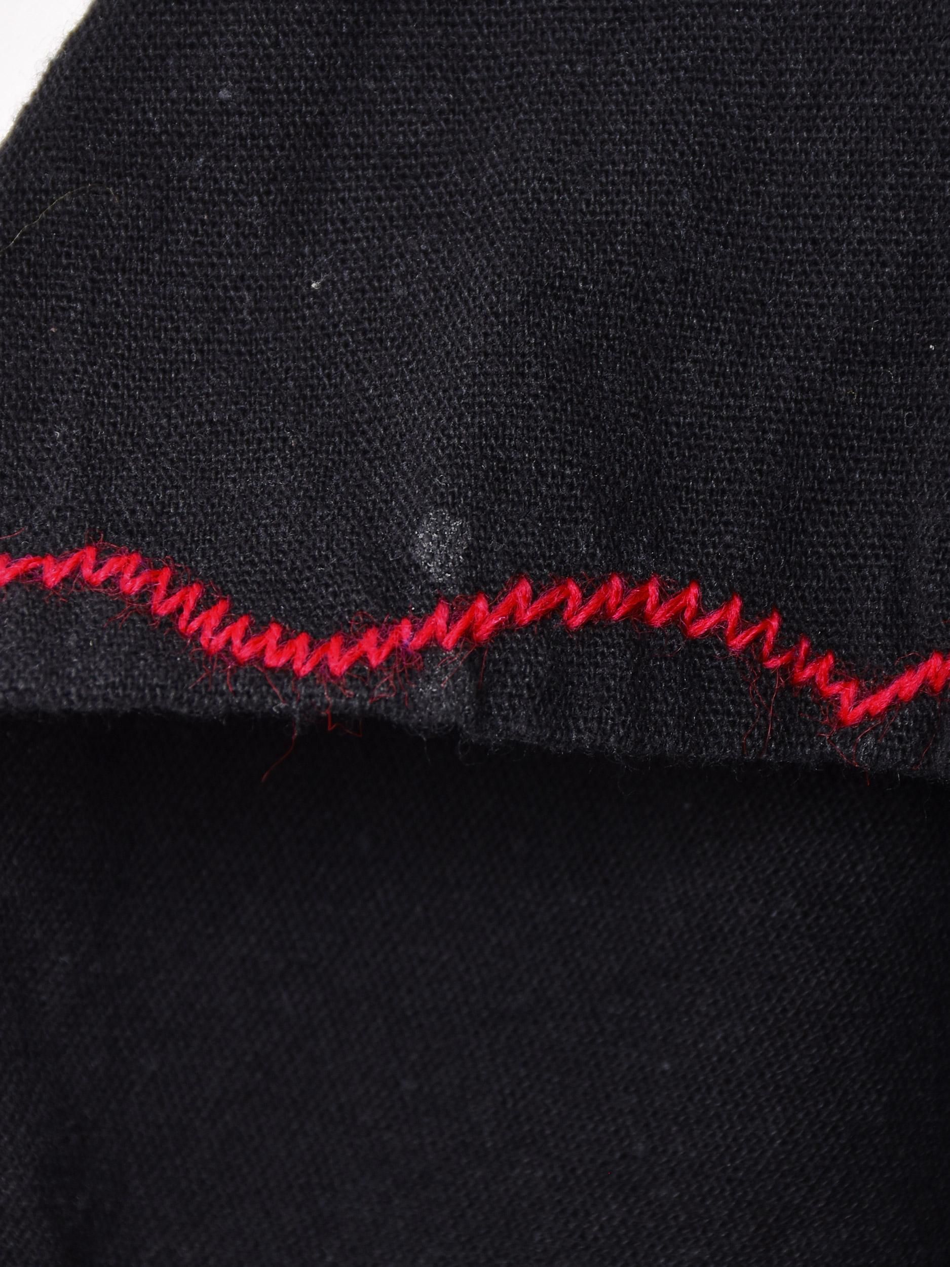 メキシコ刺繍チュニック | ブラックレッド - 古着屋 メキシコ刺繍チュニック | ブラックレッド - 古着屋