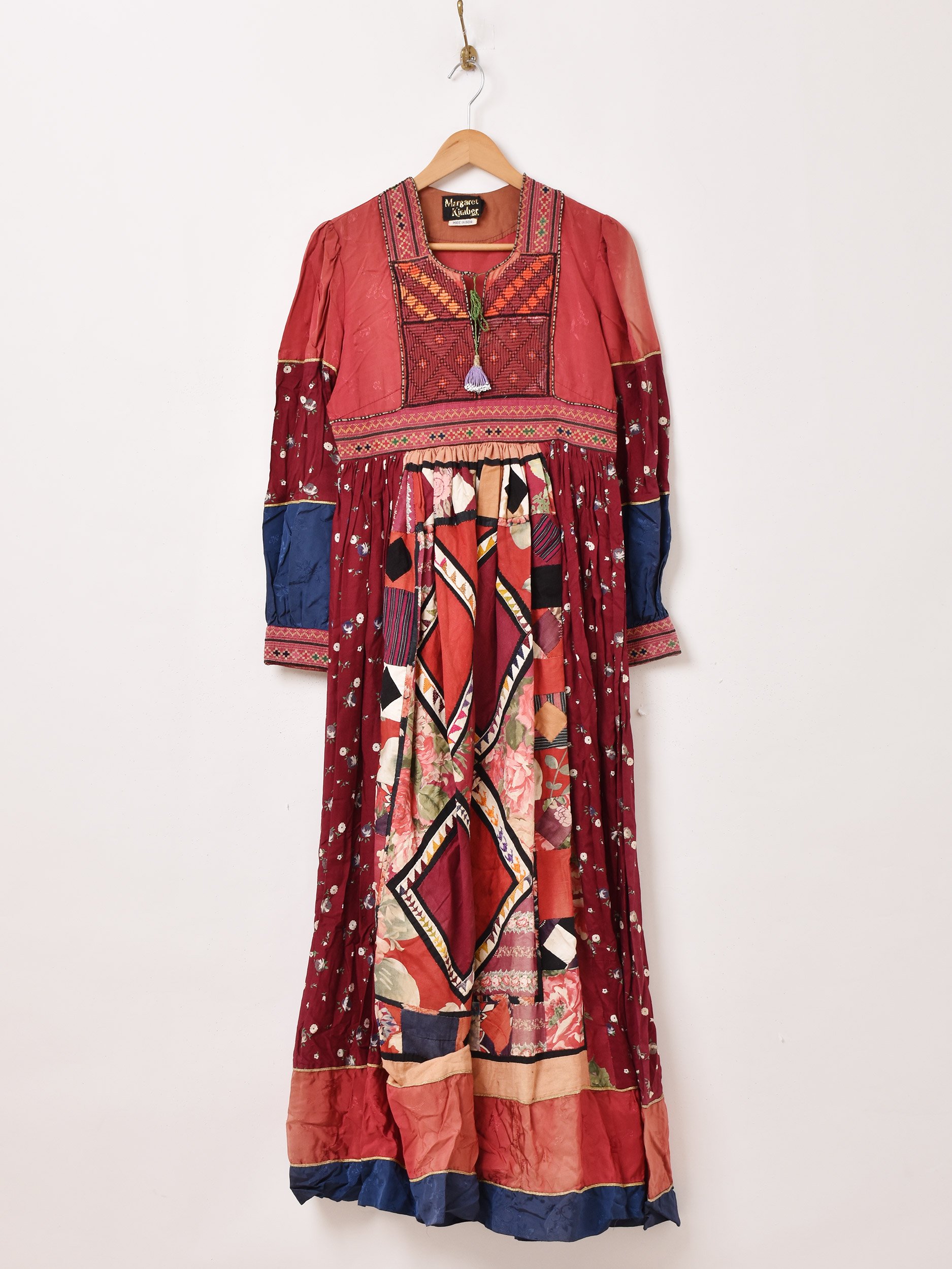  Margaret Kimber Ethnic Long Sleeve Dress  ͥå  岰졼ץե롼 ࡼ