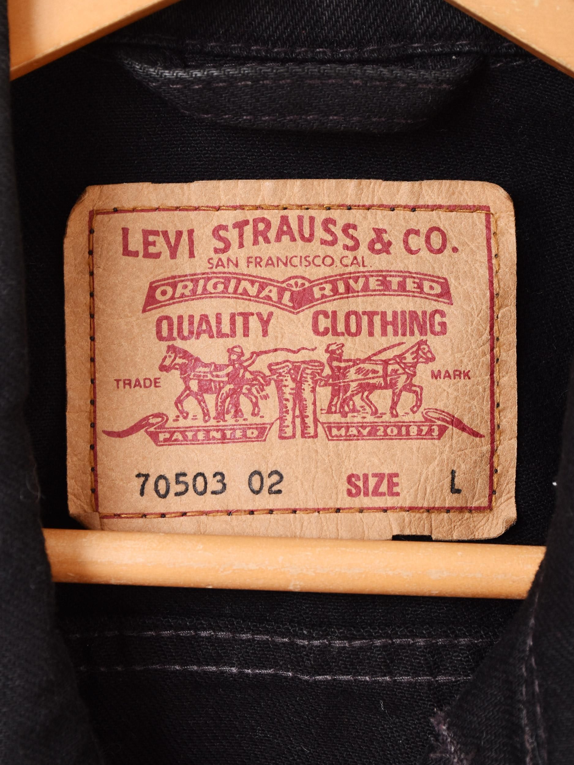 Levi's 70503 ブラックデニムジャケット | ヴィンテージ - 古着