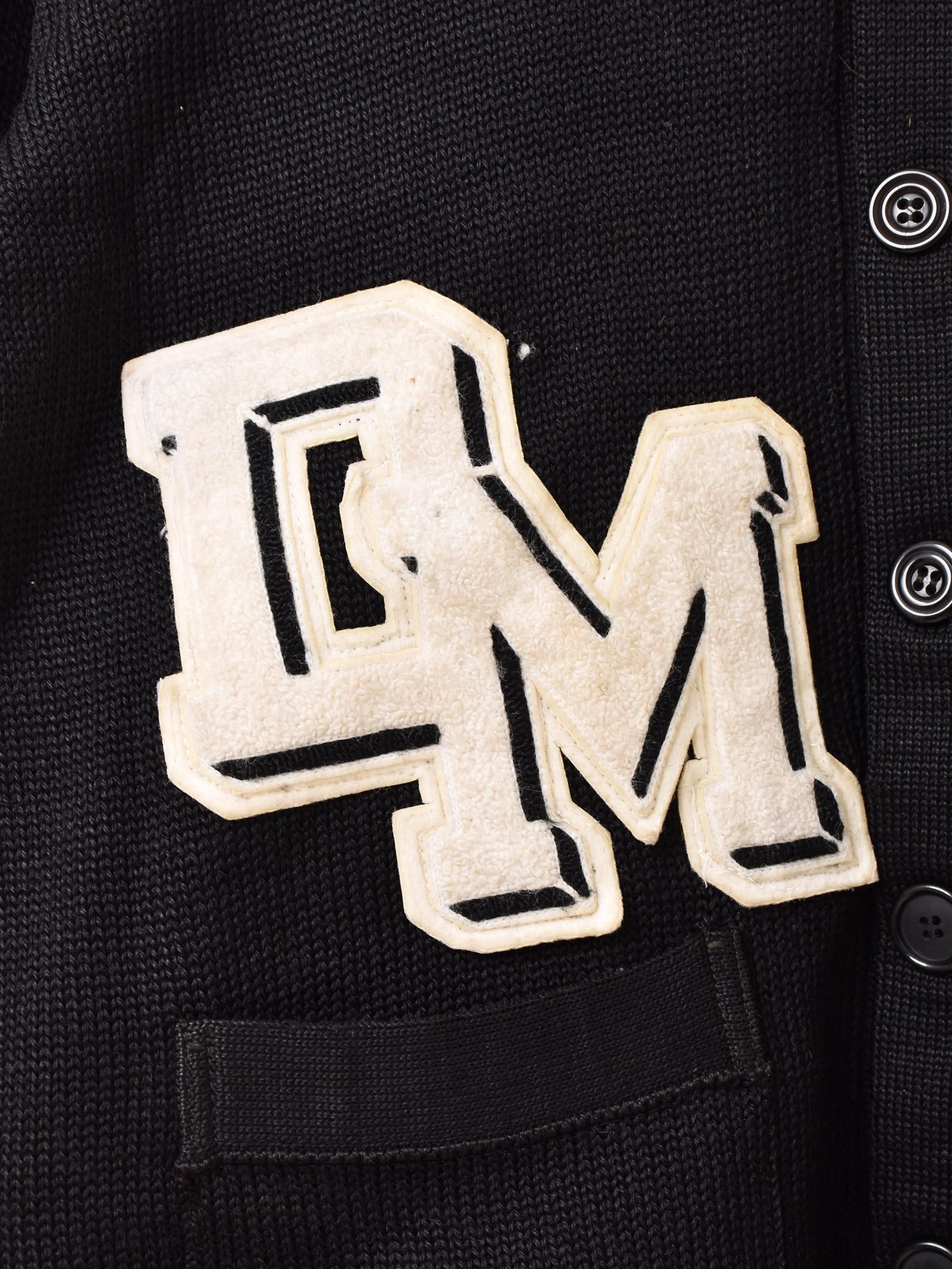 50's60's Black Lettered Cardiganͥ