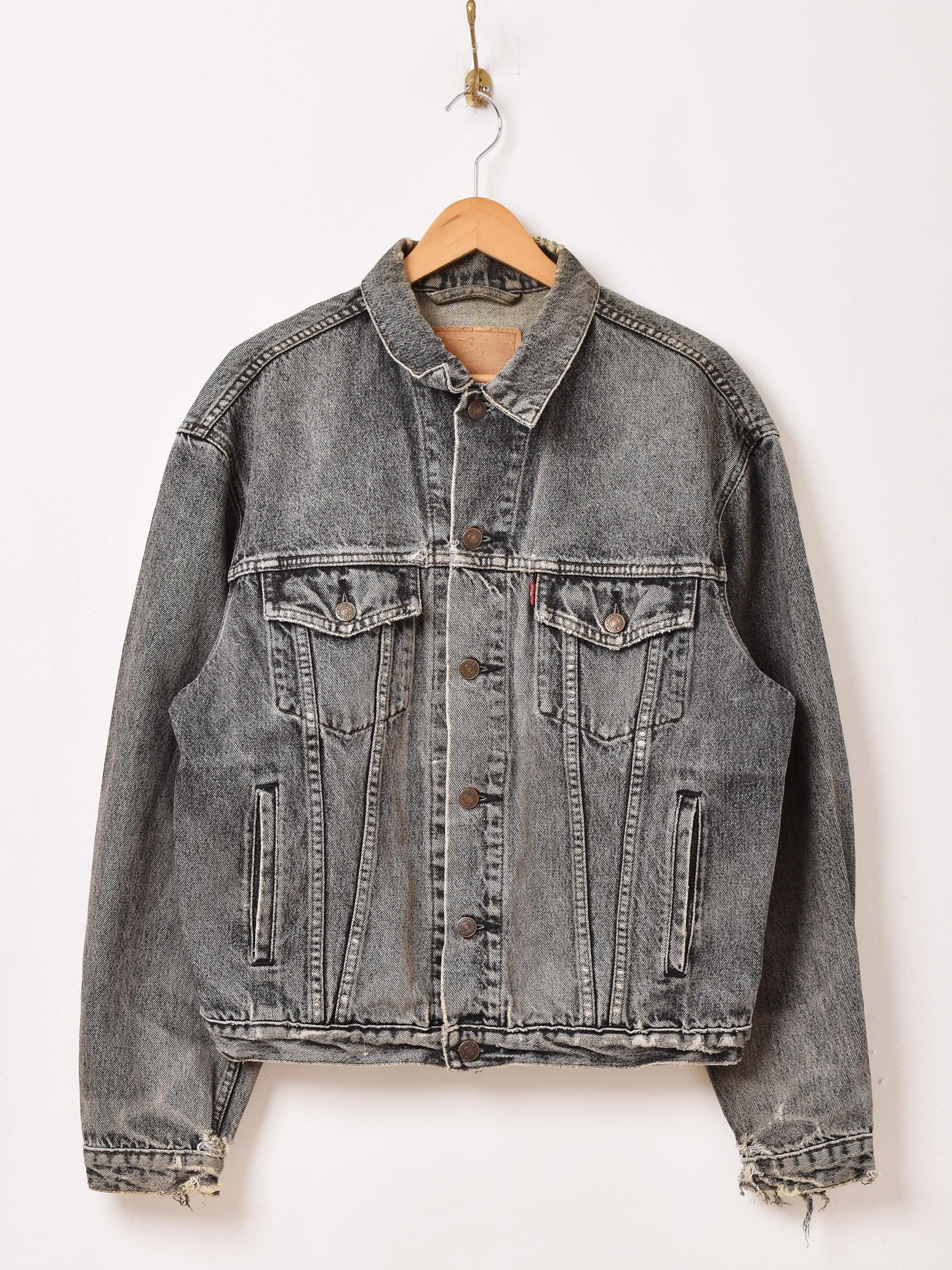 80's Levis 70503 | ブラックデニムジャケット - 古着屋