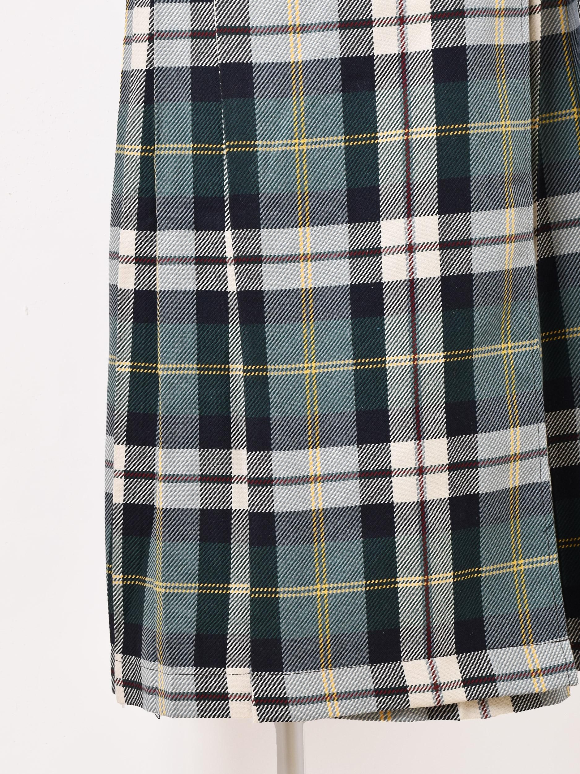 チェック柄ラップスカート | Meridian - 古着屋グレープフルーツ