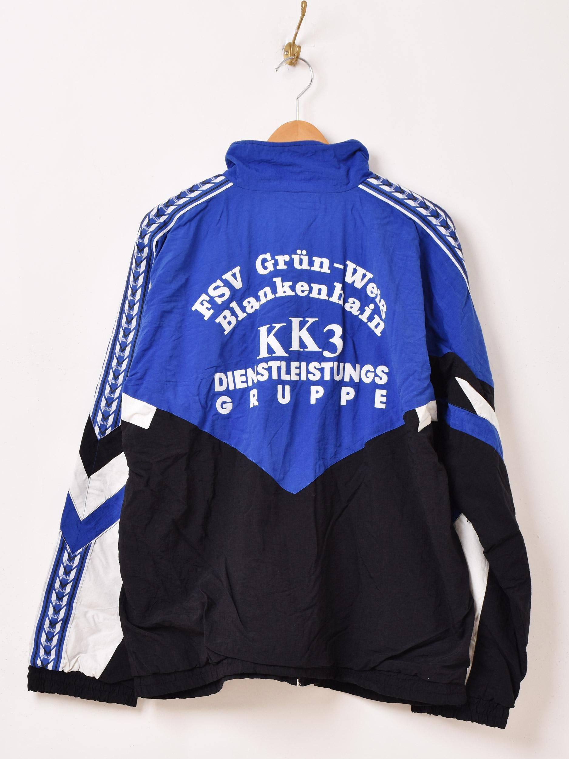 Goldwin フード付きジャケット 青/黒/白☆ちょっと袖に汚れあり☆ 01_001.jpg