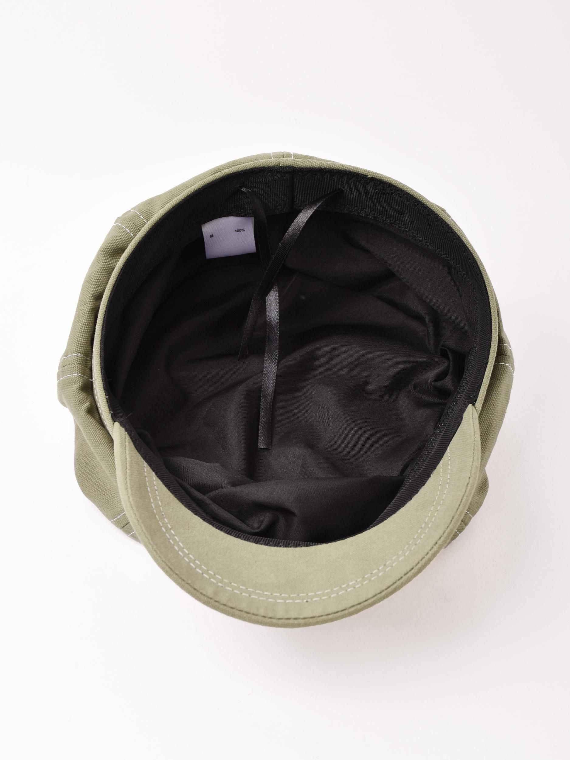 ツイルコットンキャスケット | カーキ - 古着屋グレープフルーツ