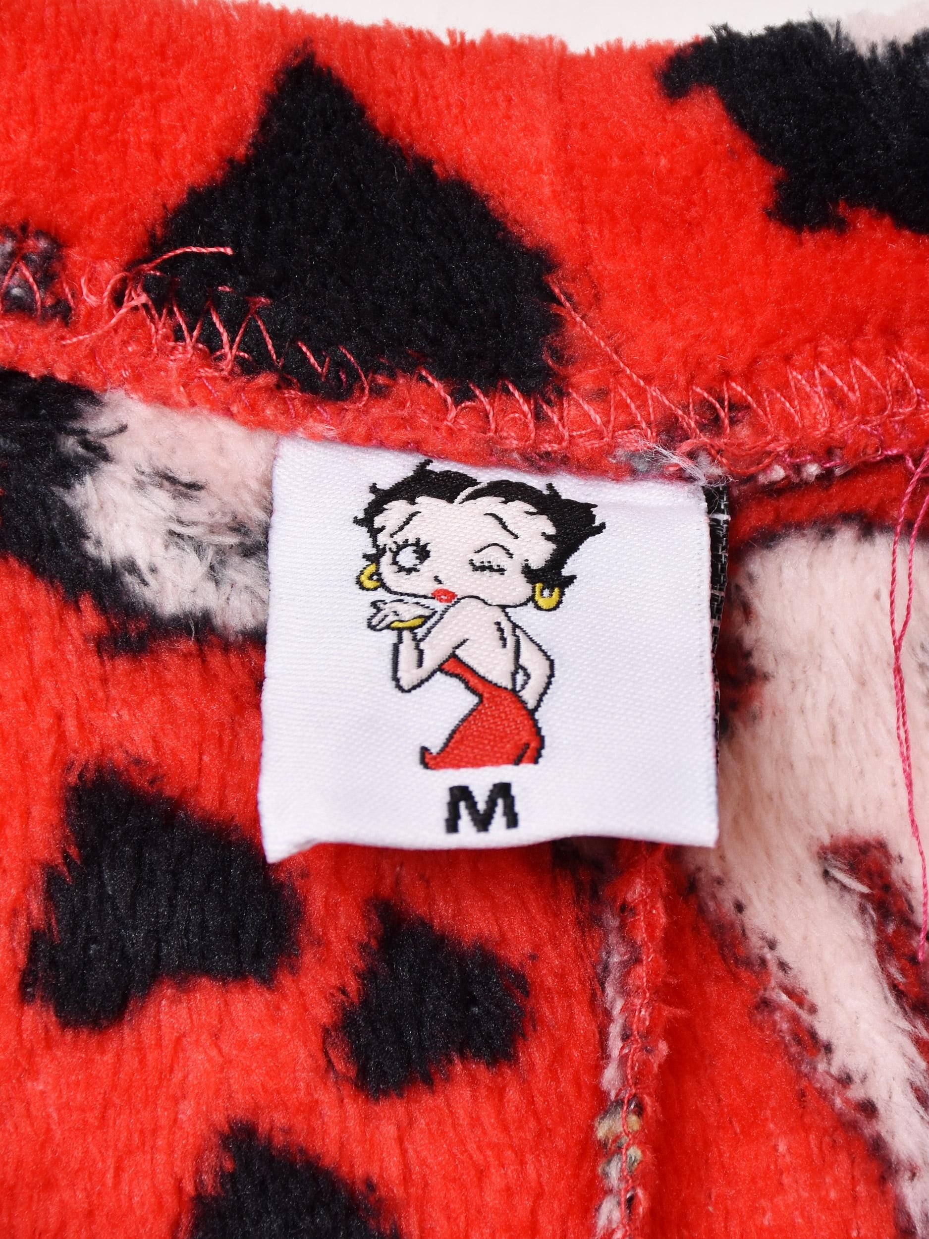 Betty Boop 総柄 フレアパンツ | 可愛いフリースイージーパンツ - 古着