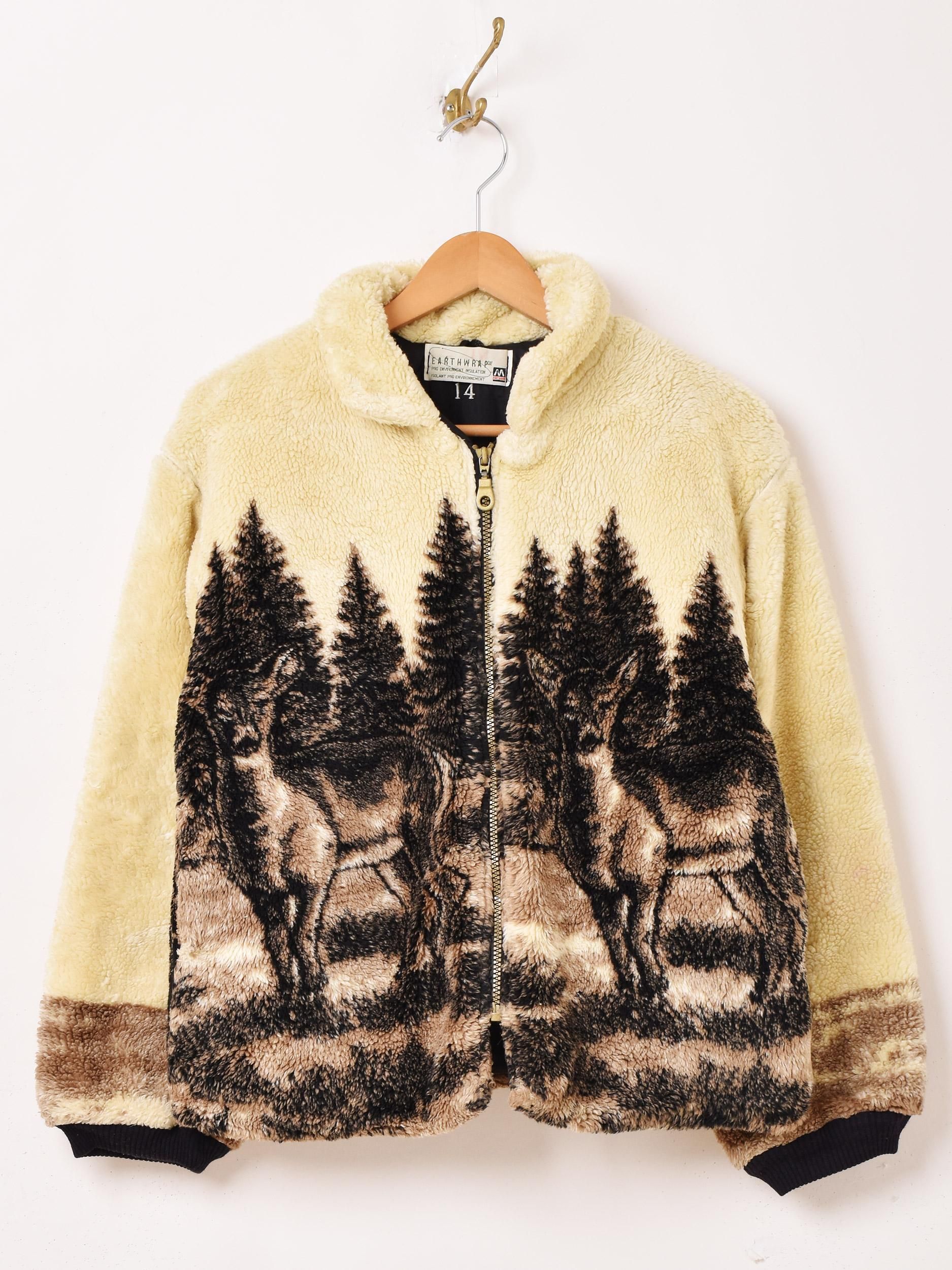 アニマル フリースジャケット | 冬の防寒アウター - 古着屋
