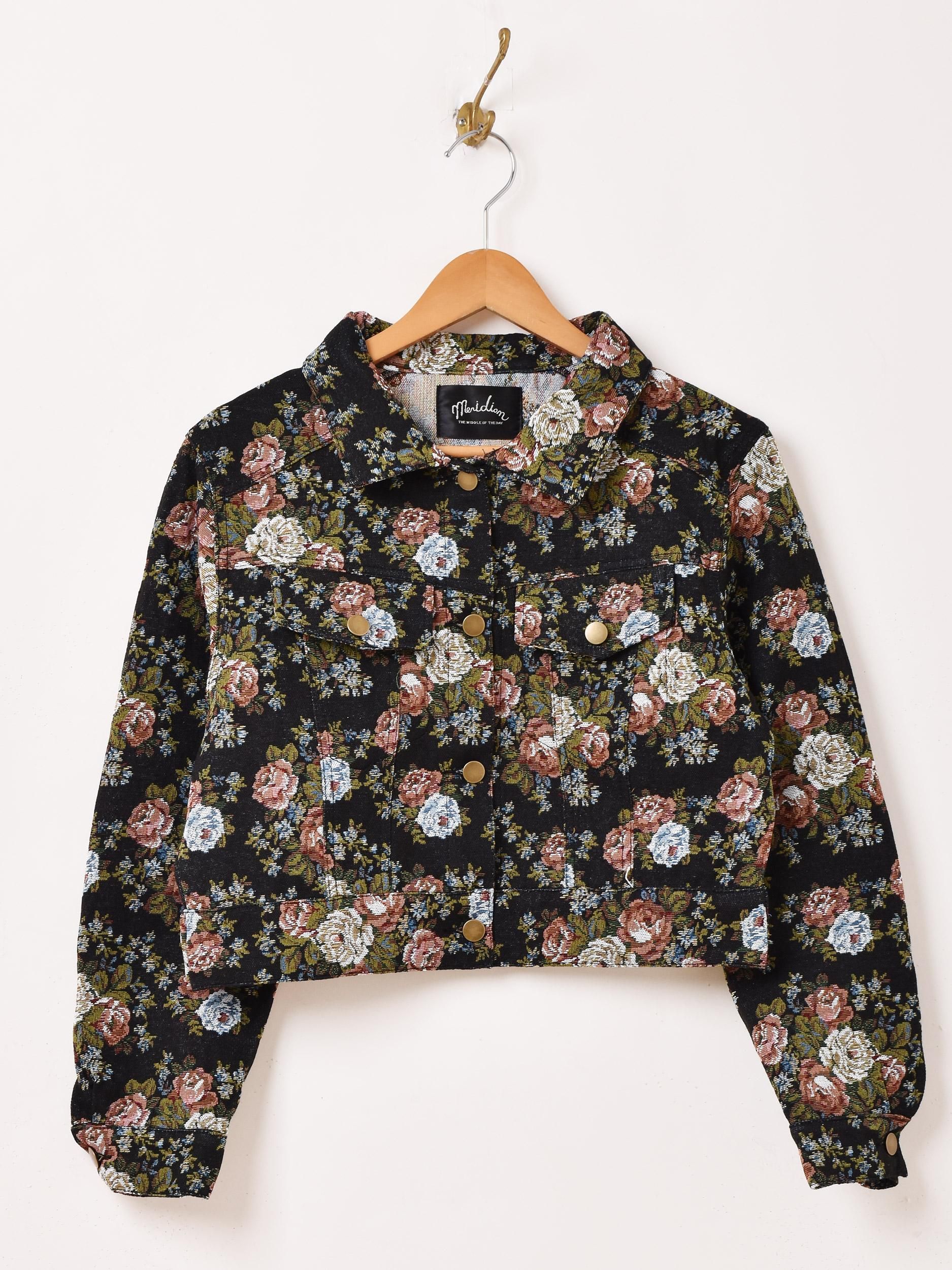 Meridian | 花柄ジャケット - 古着屋グレープフルーツ ムーン