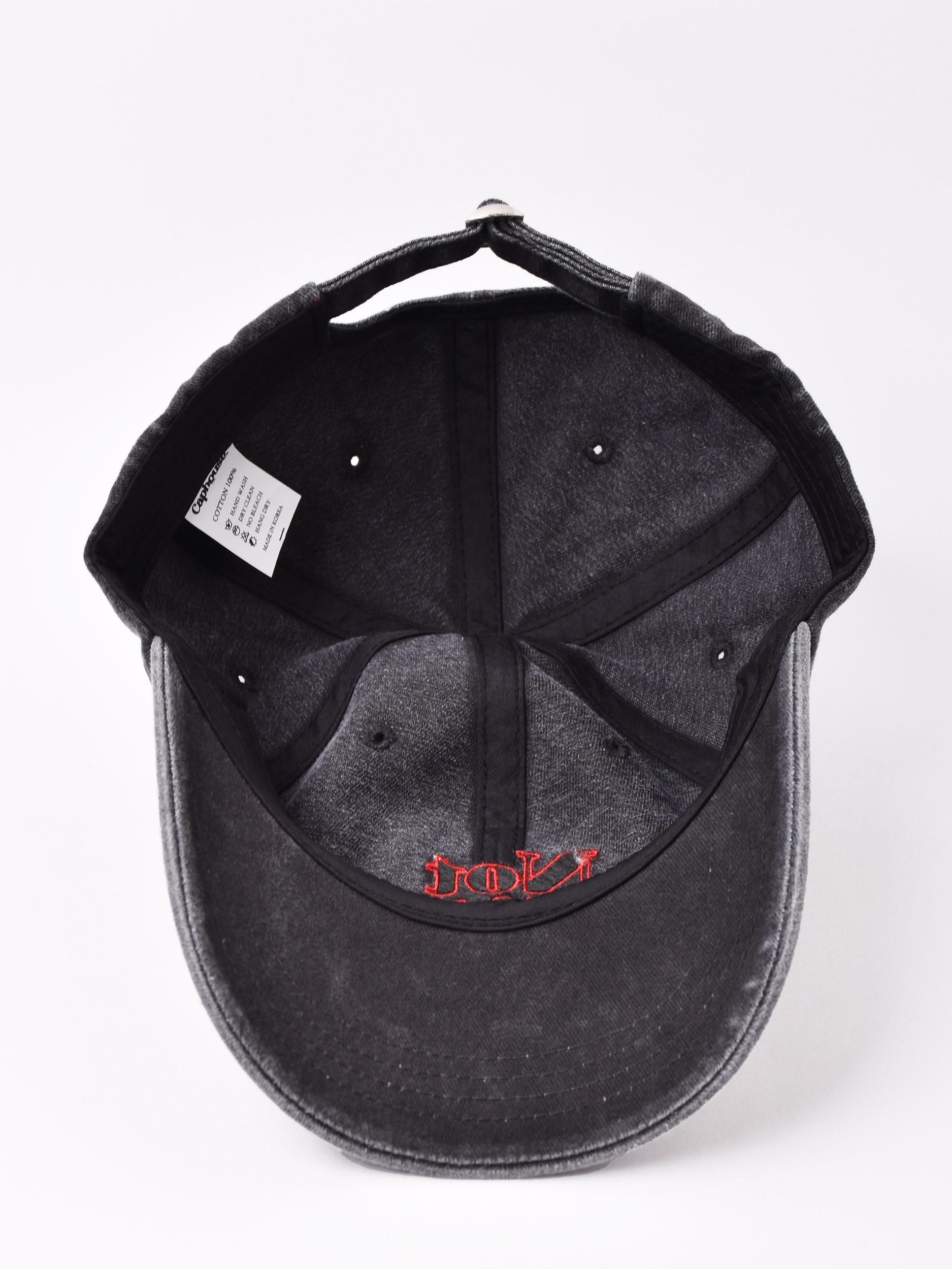 刺繍入りキャップ | Not Holiday - 古着屋グレープフルーツ ムーン