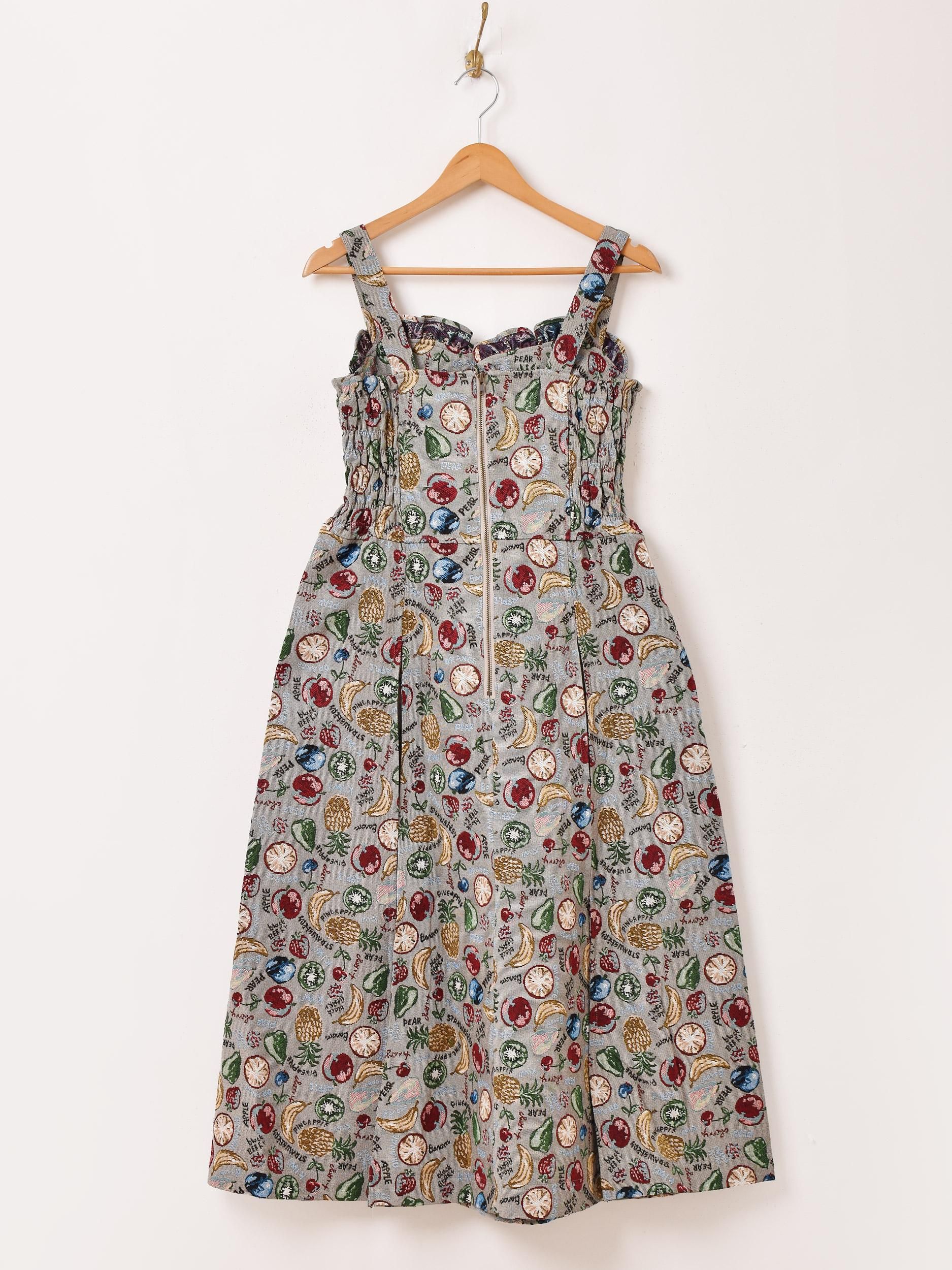 アンドクチュール フルーツ柄ワンピース フルーツプリントシャツワンピース（アンドクチュール）｜ルミネ