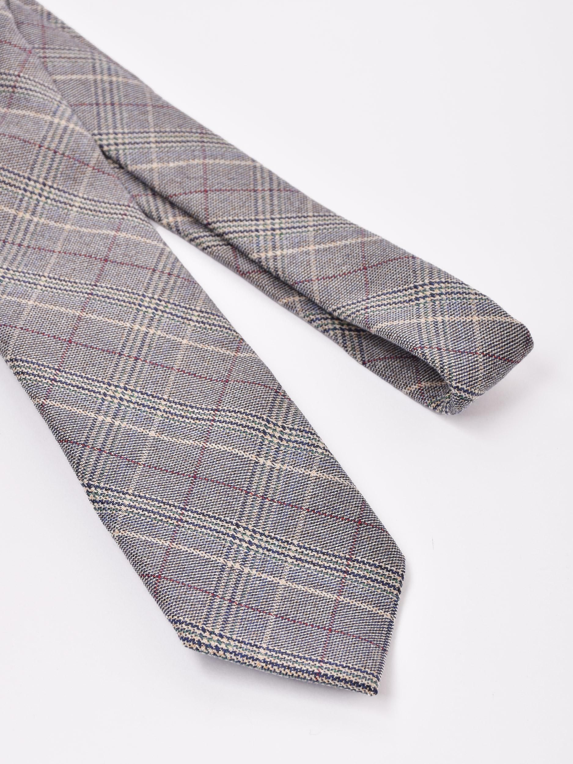 グレンチェック柄 ネクタイ | 秋冬用 - 古着屋グレープフルーツ