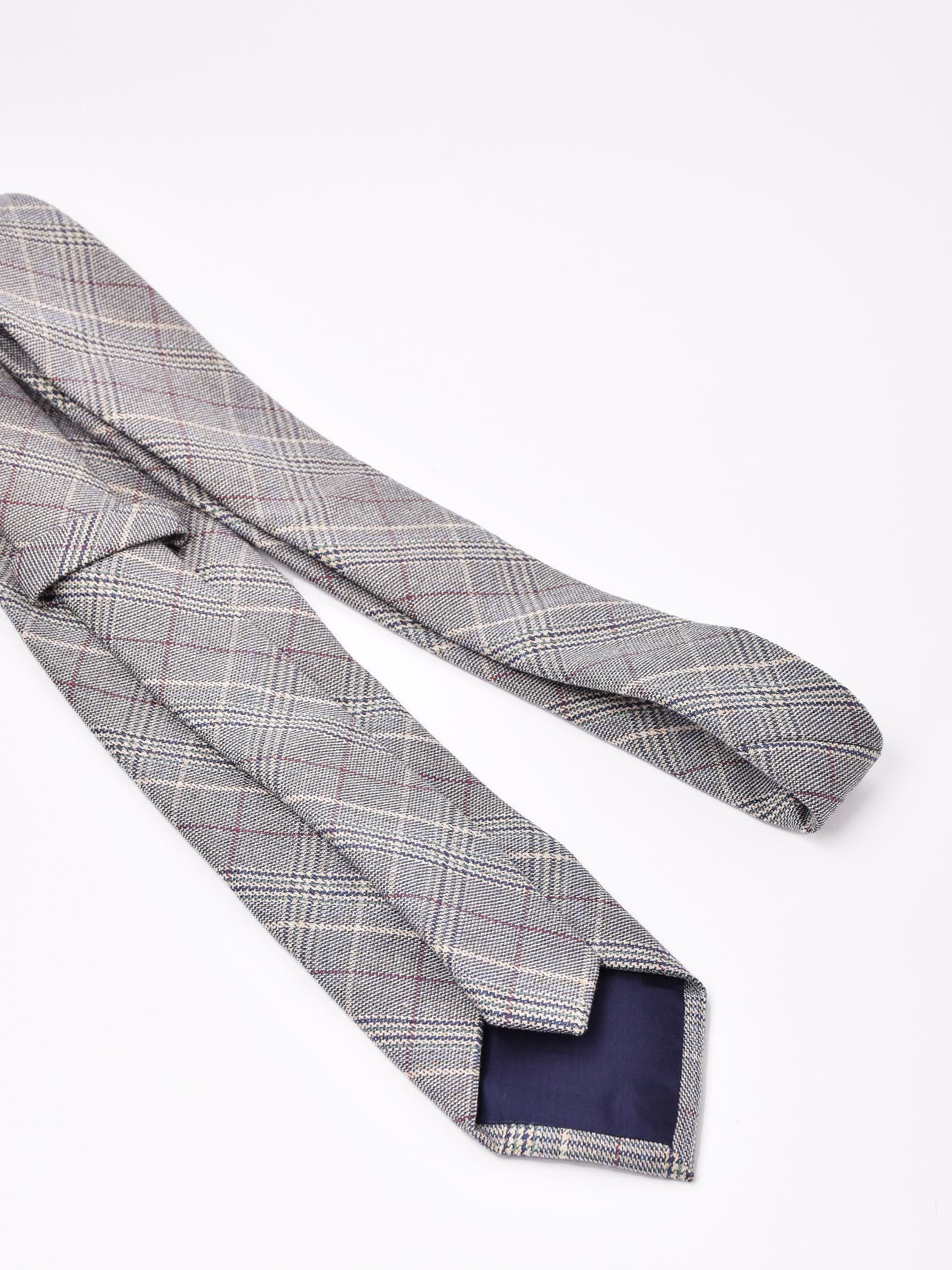 希少THOM BROWNE クジラチェック柄ネクタイ グレー 希少THOM BROWNE クジラチェック柄ネクタイ グレー メンズ