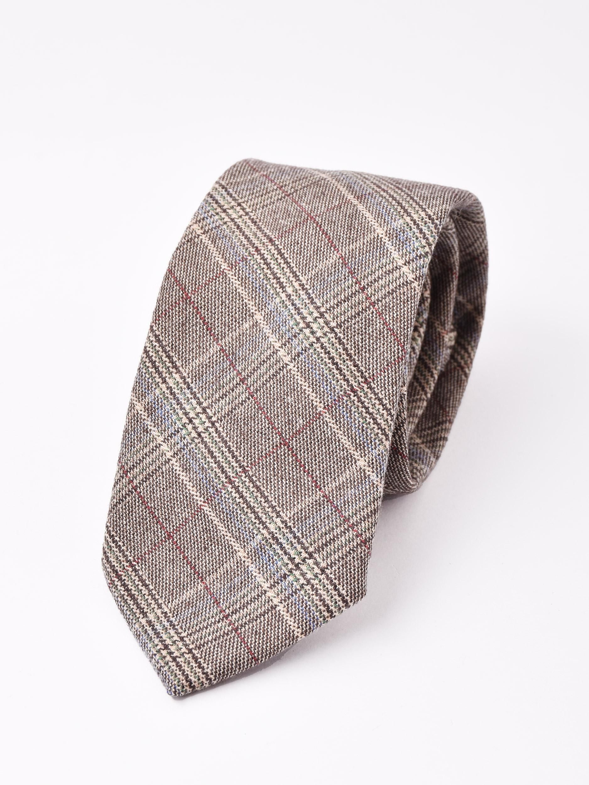 グレンチェック柄 ネクタイ | 秋冬用 - 古着屋グレープフルーツ