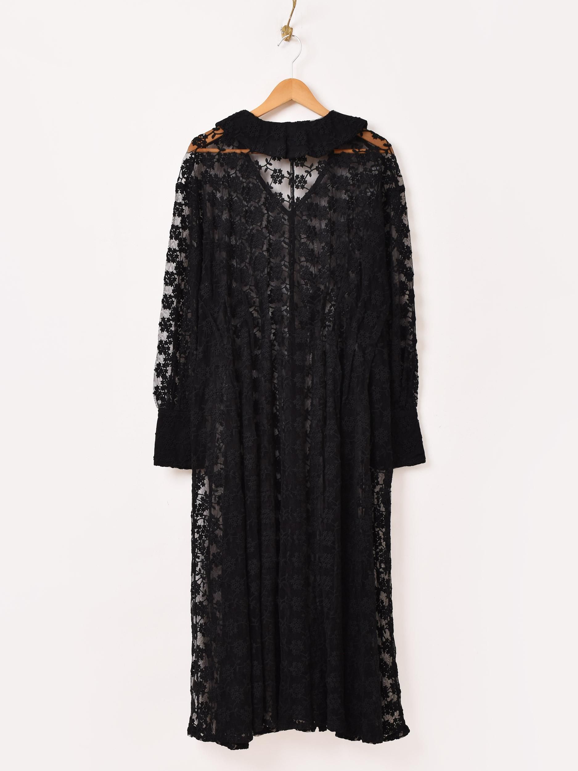 刺繍レースワンピース | ブラック | Emerald Motel - 古着屋
