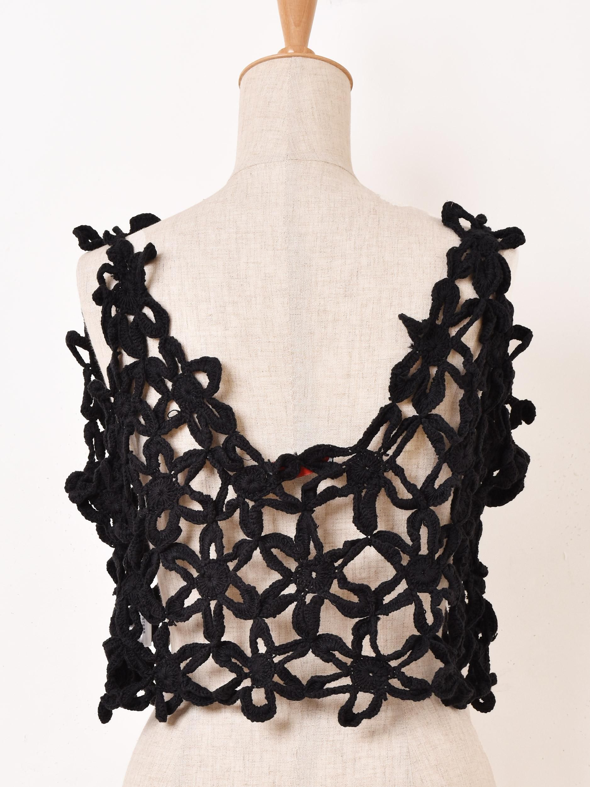 ケ*ャ様 HAKE ブラック ビスチェ 土日価格 Emerald Motel|フラワー ビスチェ - 古着屋グレープフルーツ ムーン