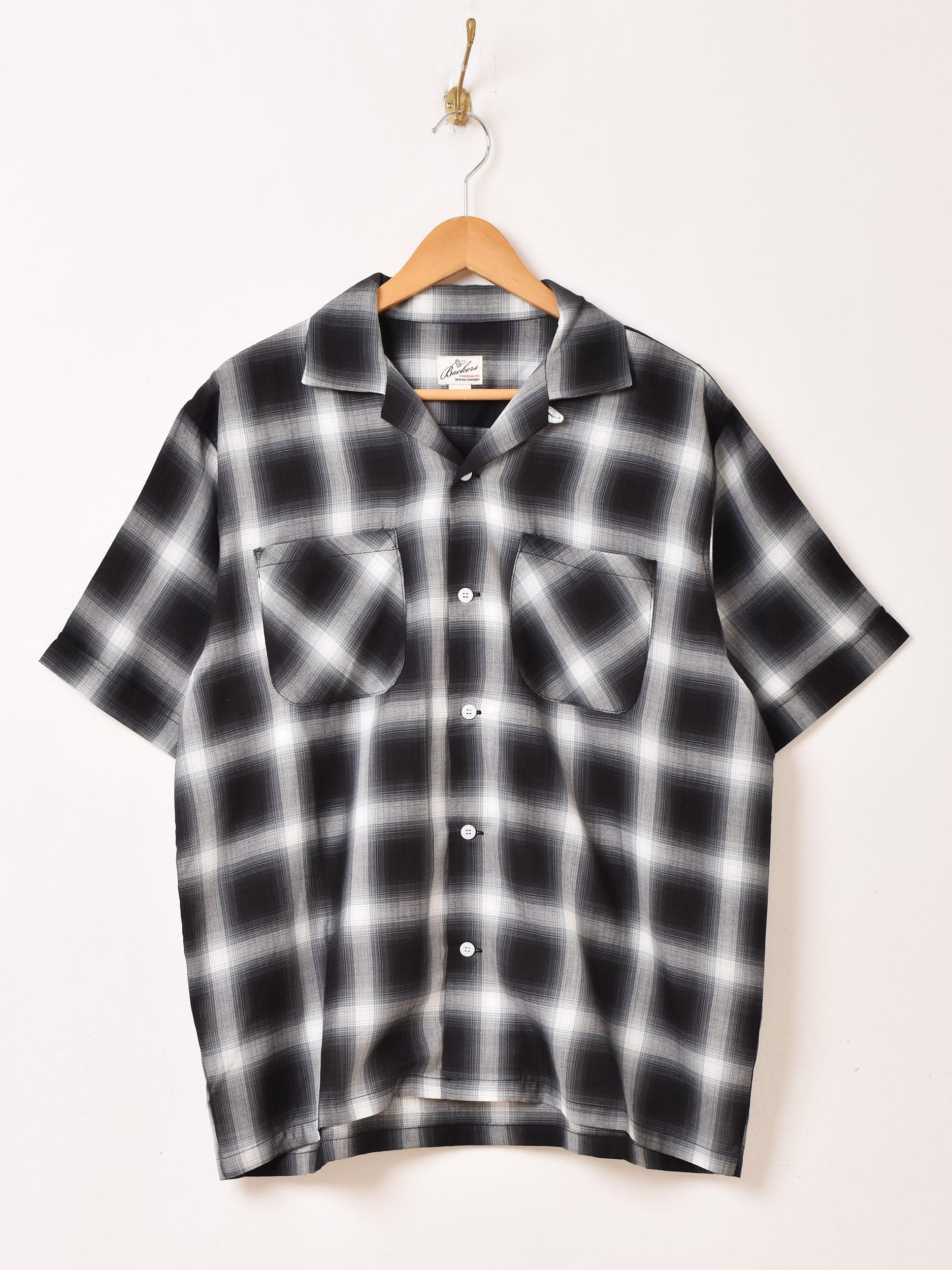 Backers 半袖シャドウチェックシャツ | オレンジ - 古着屋