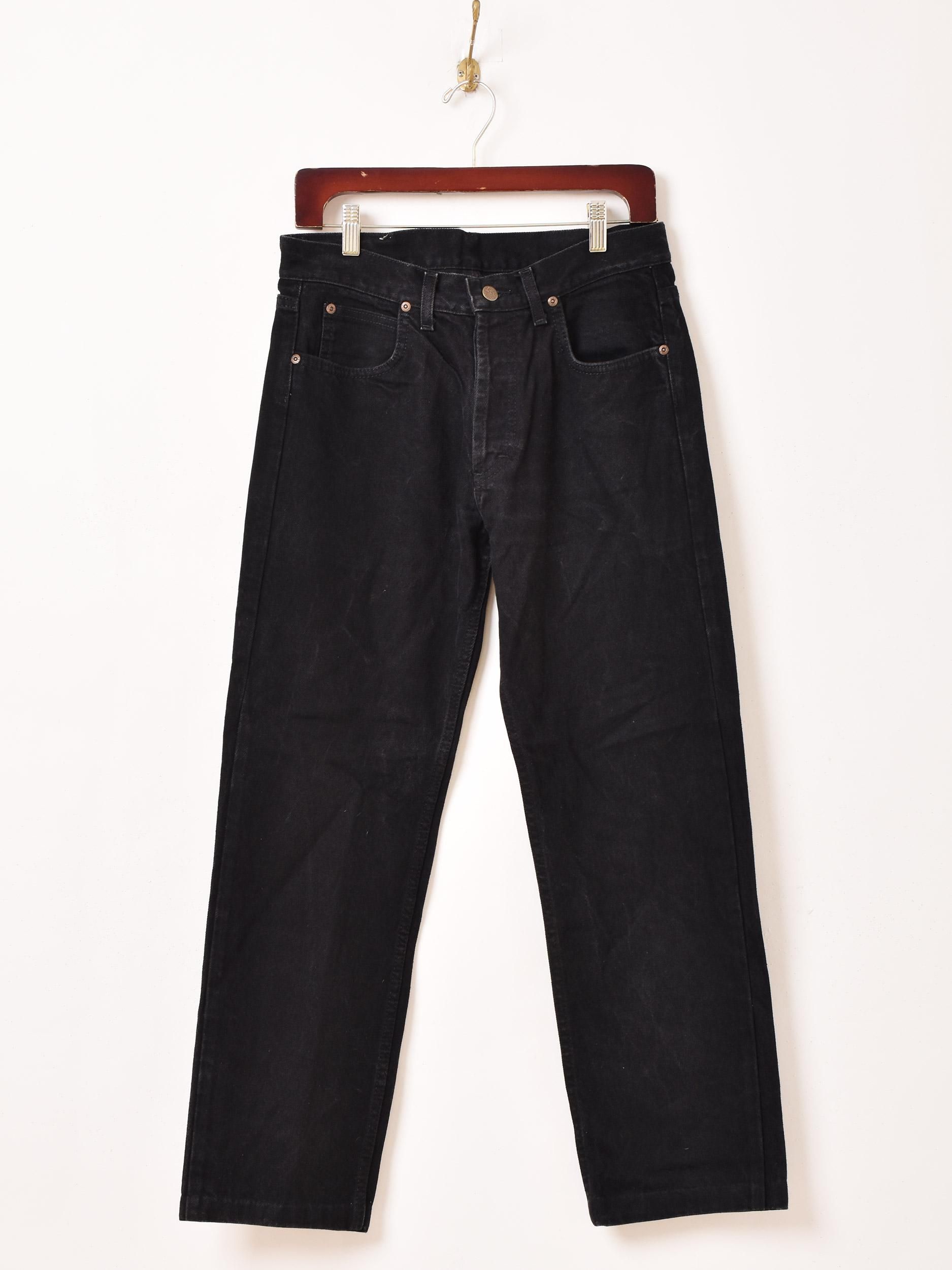LEE ブラック　デニムパンツ　32×30 メキシコ製　メンズ Lee ブラックデニムパンツ | 32サイズ - 古着屋グレープフルーツ