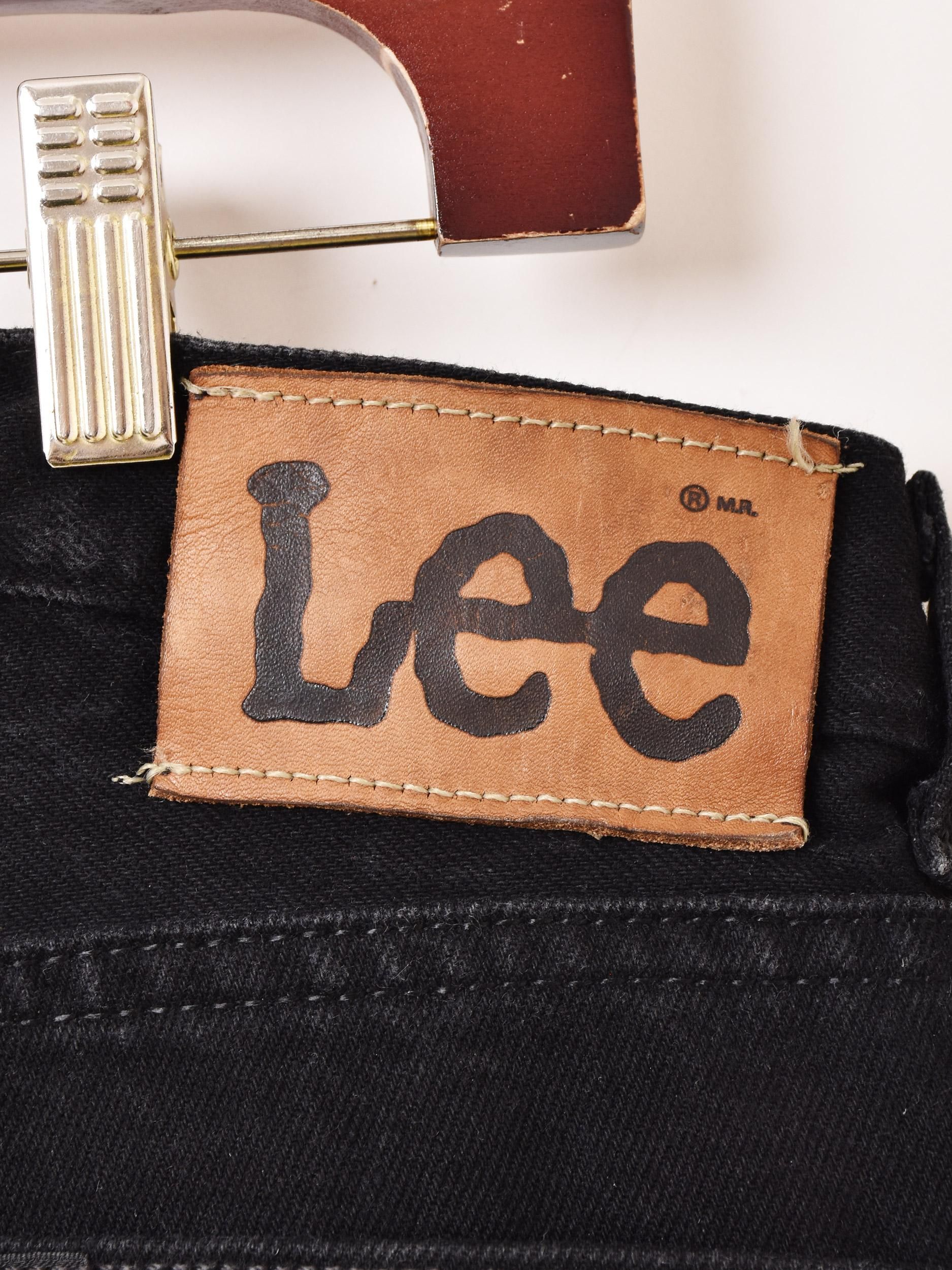 Lee ブラックデニムパンツ | 32サイズ - 古着屋グレープフルーツ