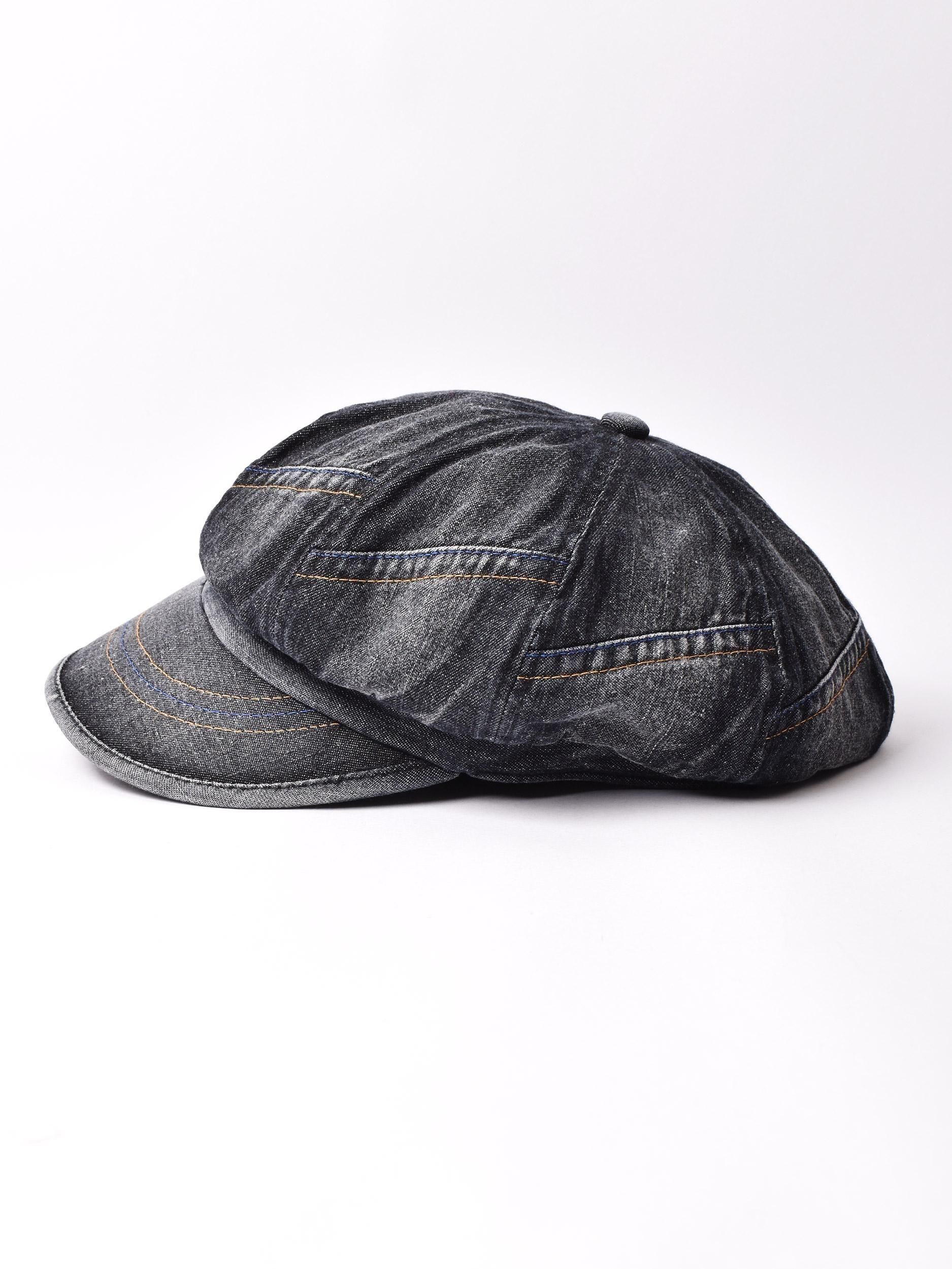 デニムキャスケット | ステッチデザイン - 古着屋グレープフルーツ