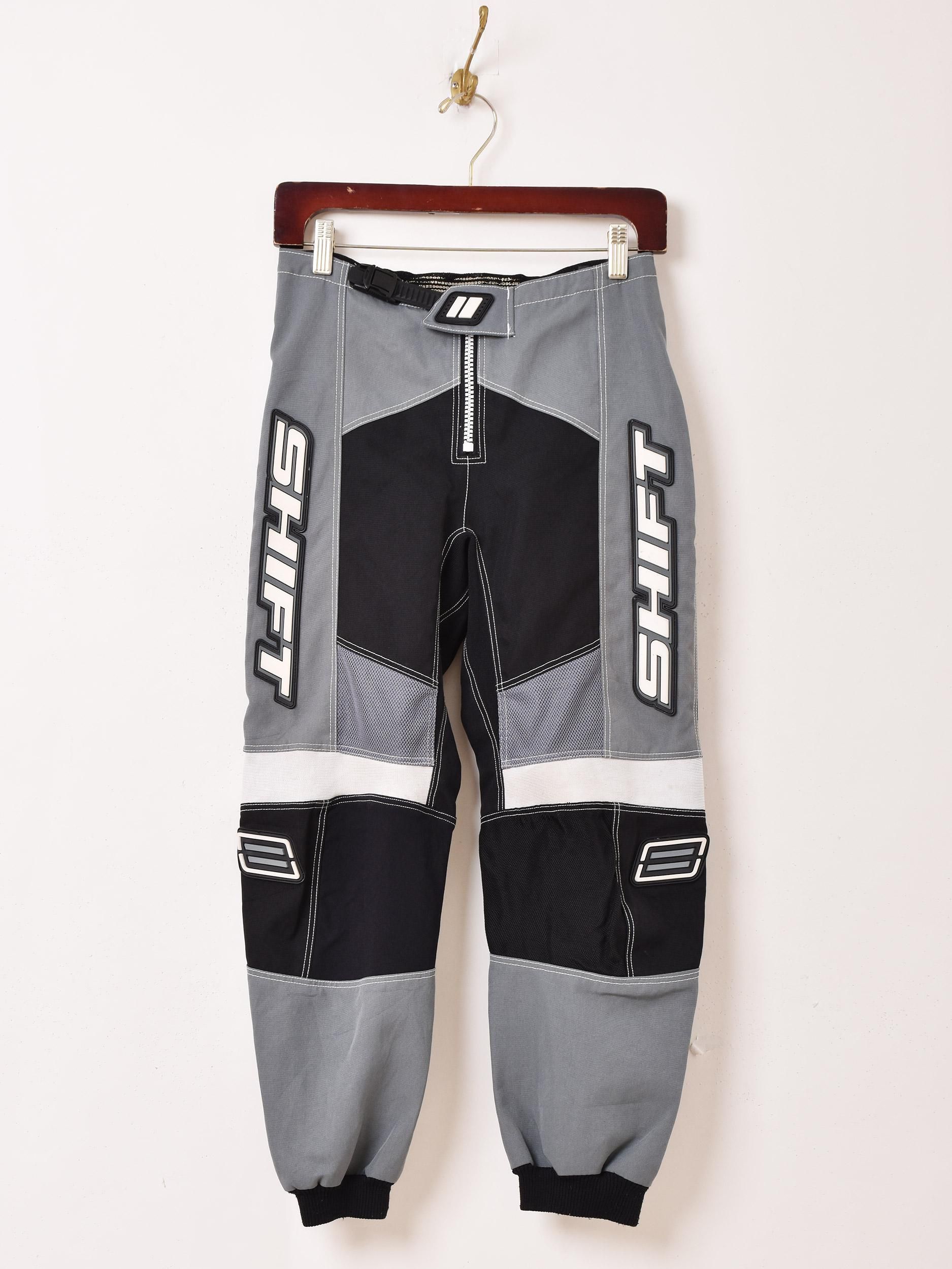 ✭M　パンツ　レーシング　モトクロス　黒×白×グレー　プロテクター　綺麗✭ SHIFT モトクロスパンツ | レーシングパンツ - 古着屋