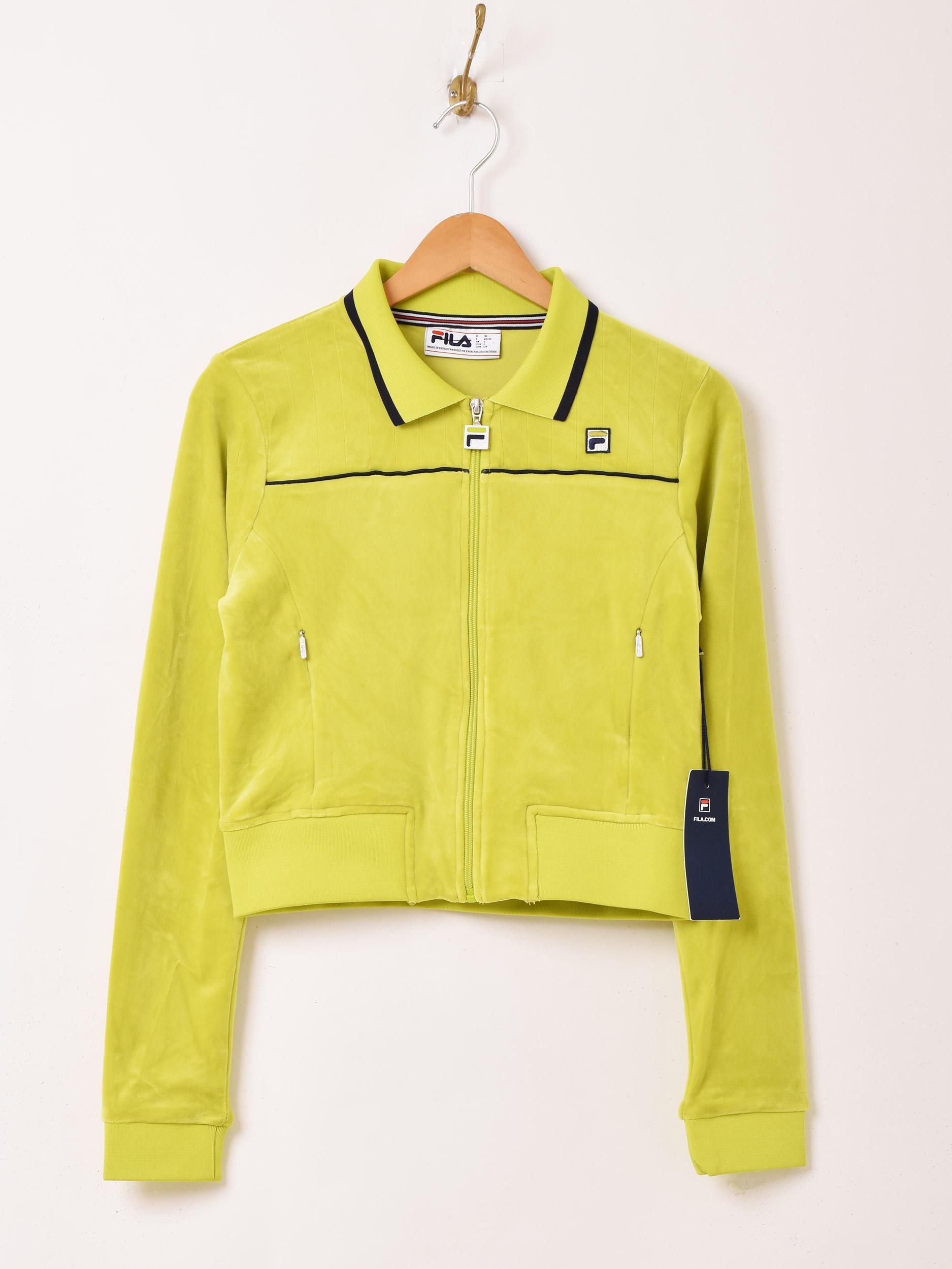 FILAフィラ＊クリーム色の可愛いベロアテニスジャケットM FILA（フィラ