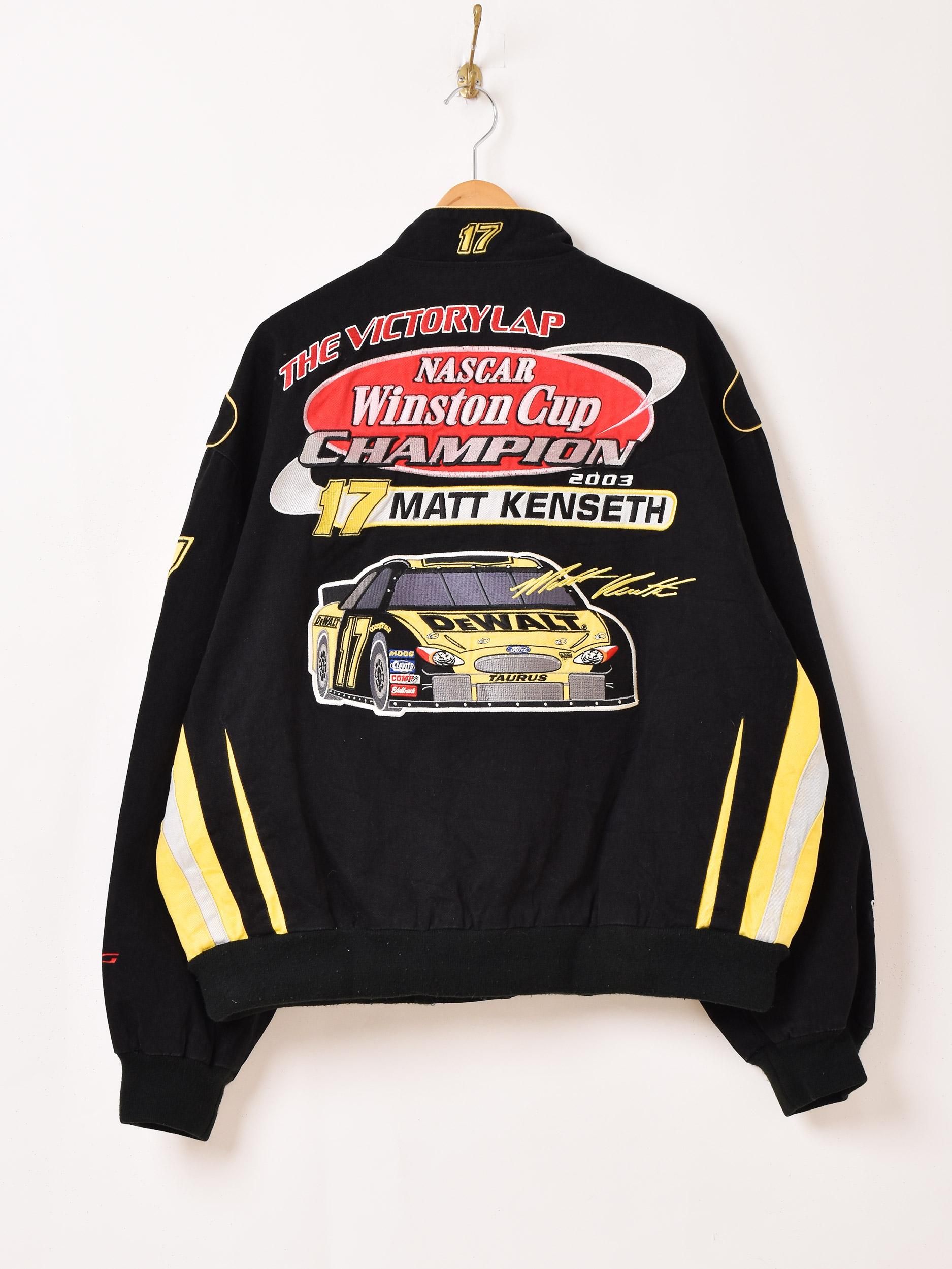 希少 dewalt レーシング ジャケット NASCAR ford roush DeWalt Matt Kenseth #17 NASCAR Roush Racing Jacket Men's