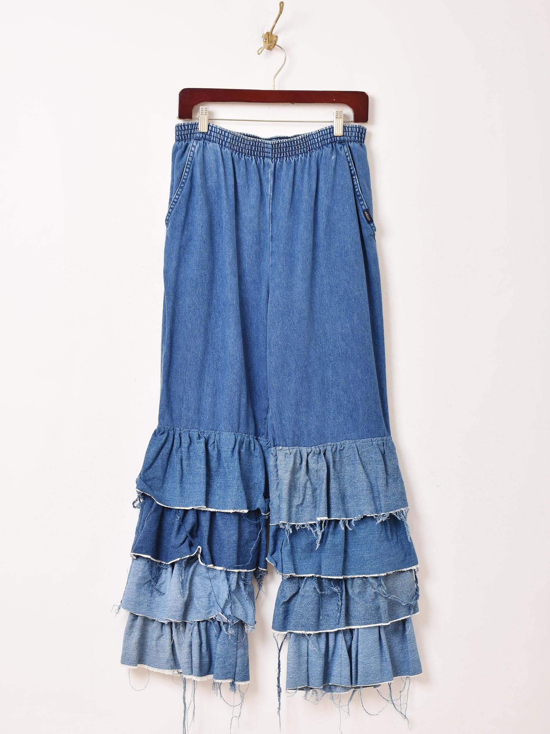 リメイク フリル デニムパンツ | カジュアルアイテム - 古着屋