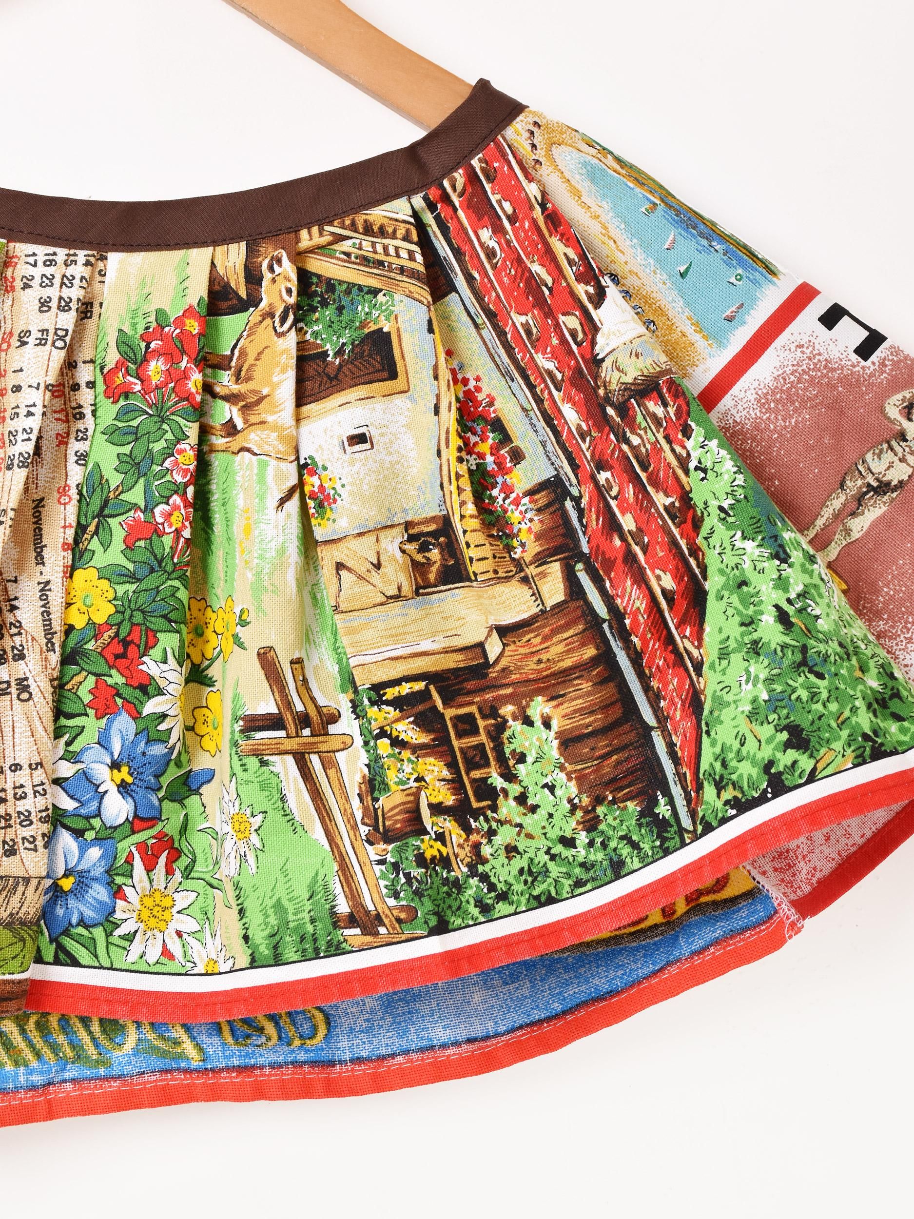 古着リメイク　ゆったりオリーブカーキパーカーと３段ティアードパッチワークワンピ osharewalker ワンピース レディース 8分袖ワンピース バンド